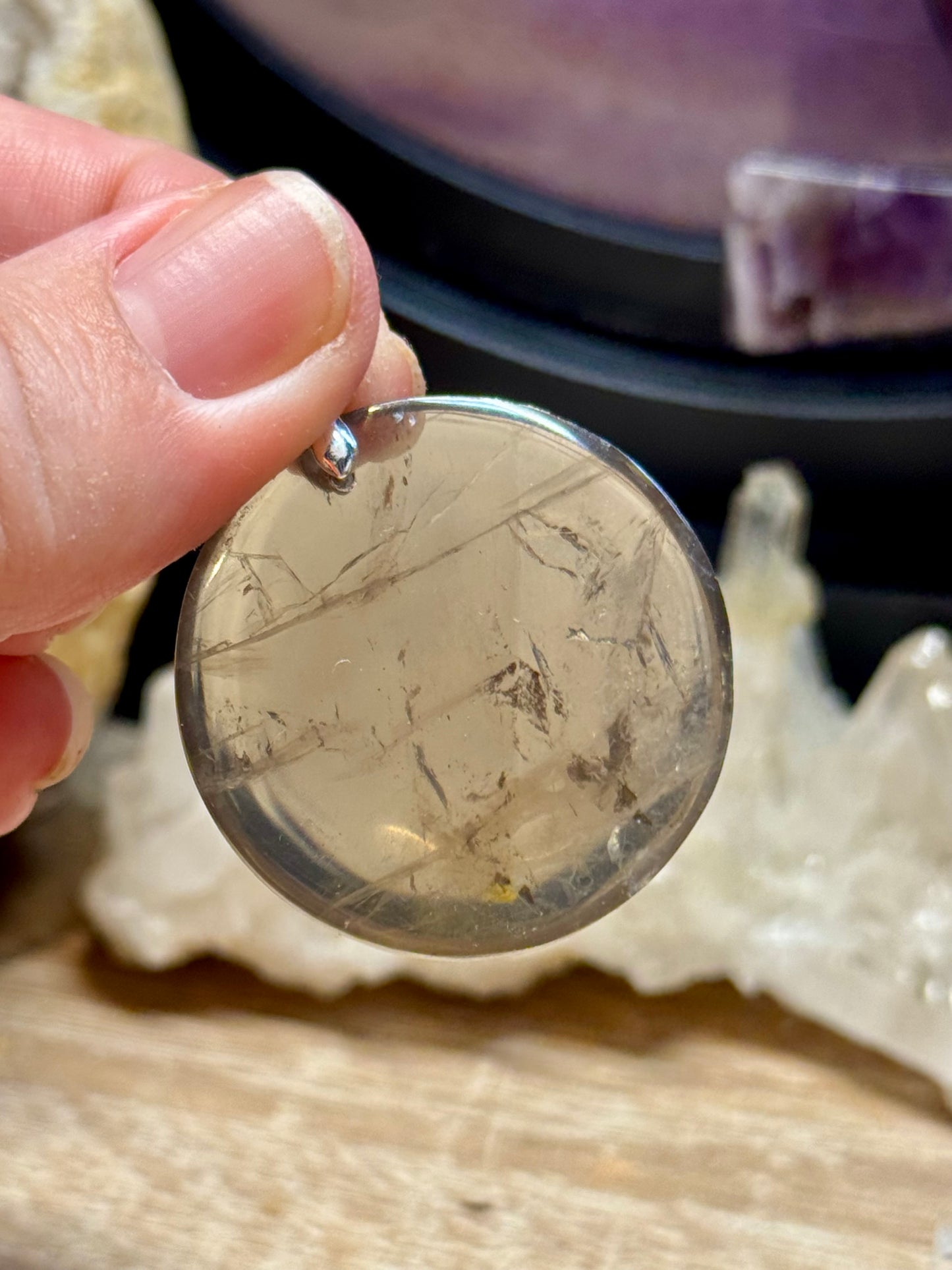 Pendentif de Quartz Fumé