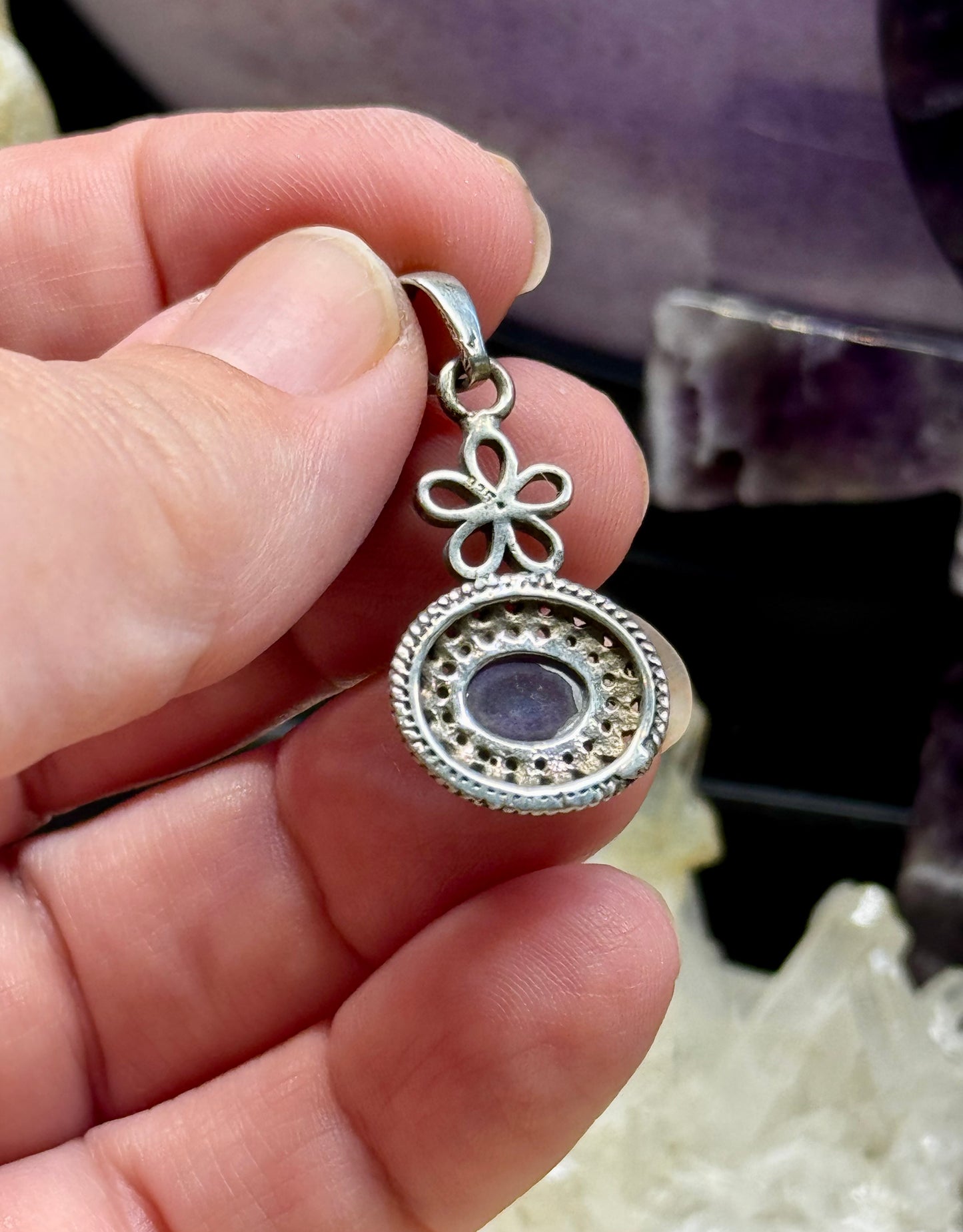 Pendentif Améthyste en argent