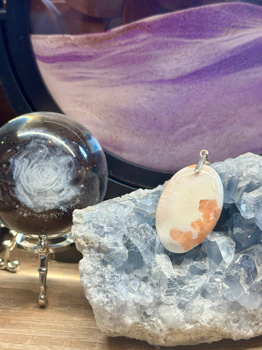 Pendentif de Scolécite