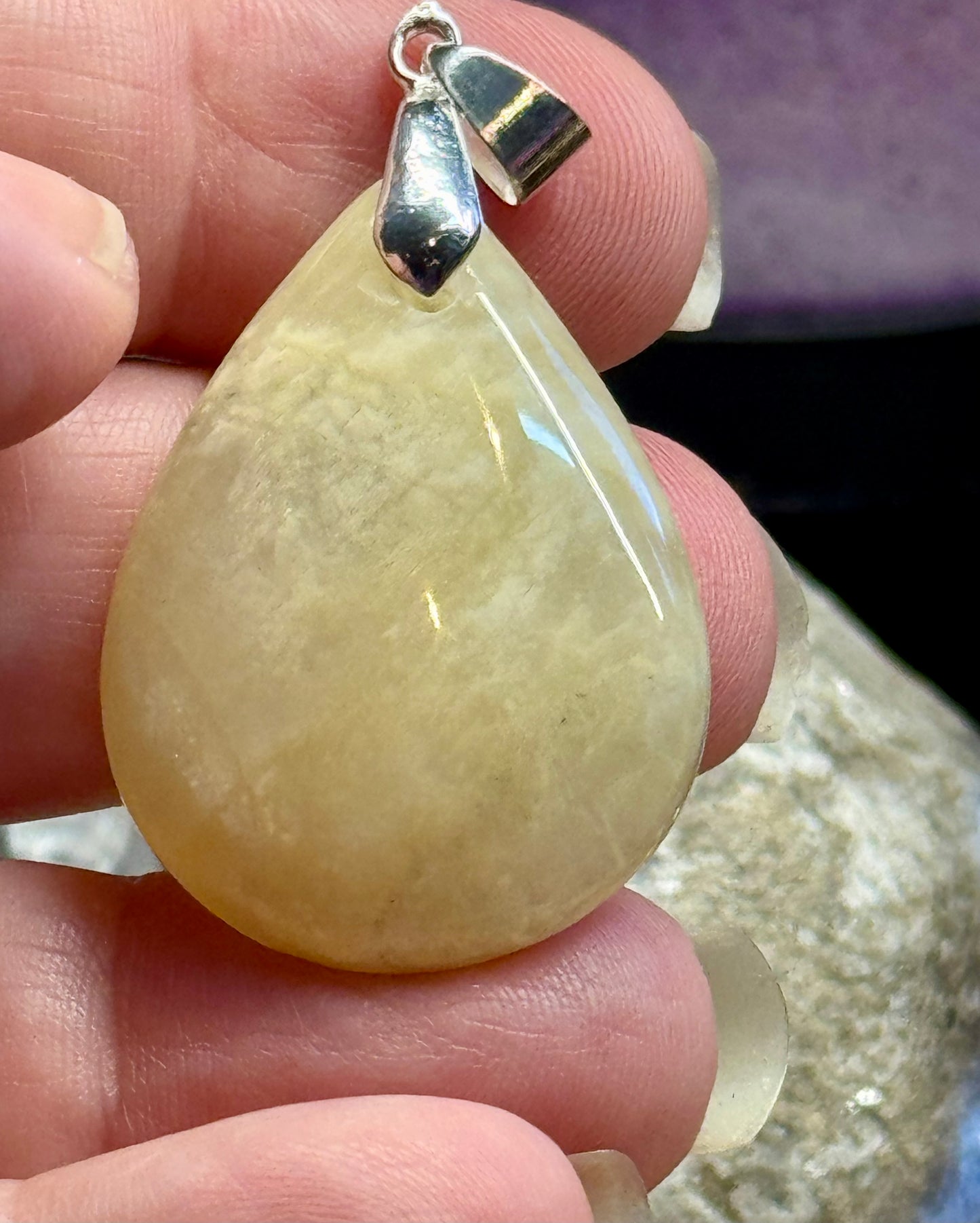 Pendentif de Pierre de lune goutte
