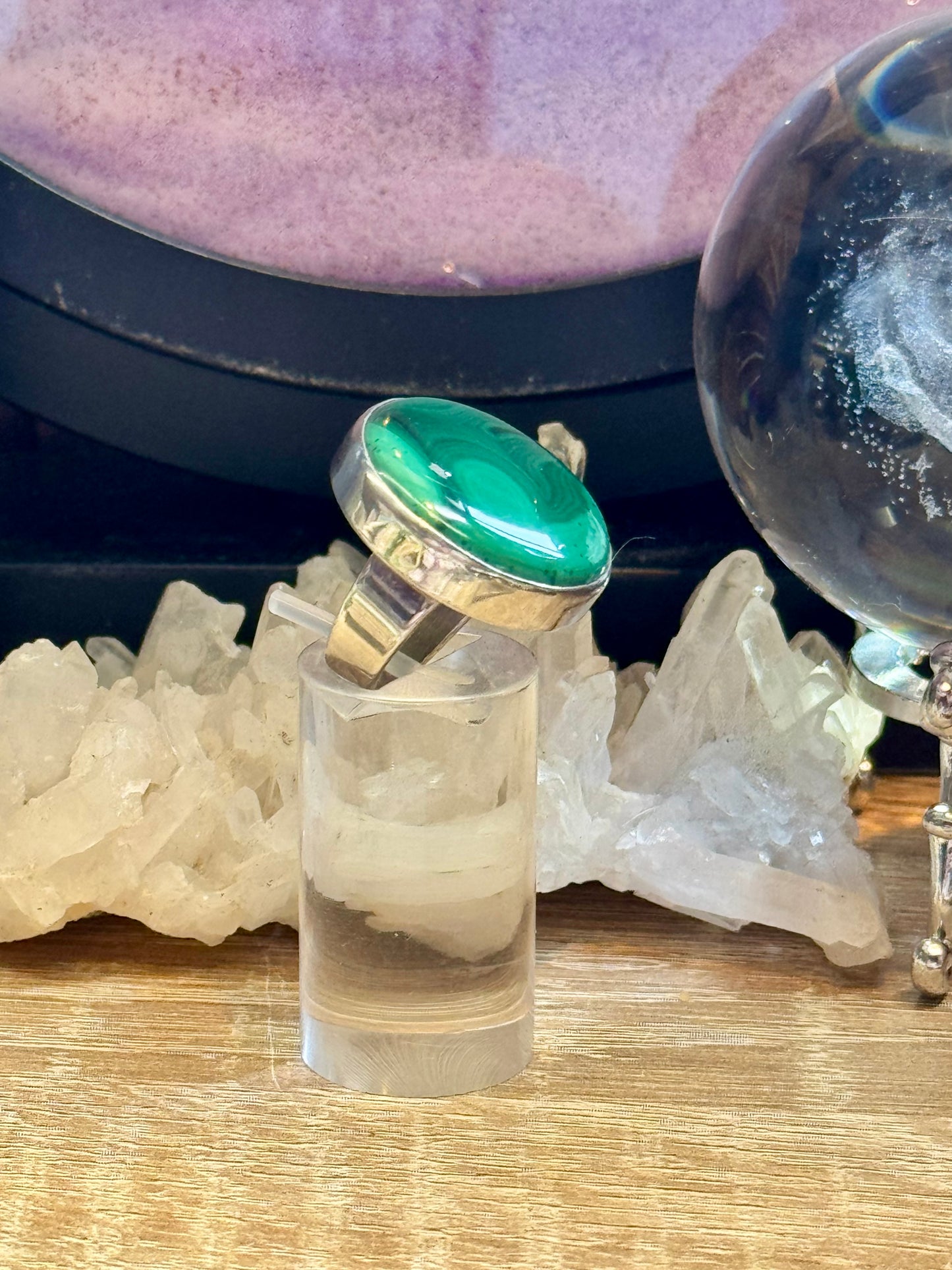 Bague Malachite T49