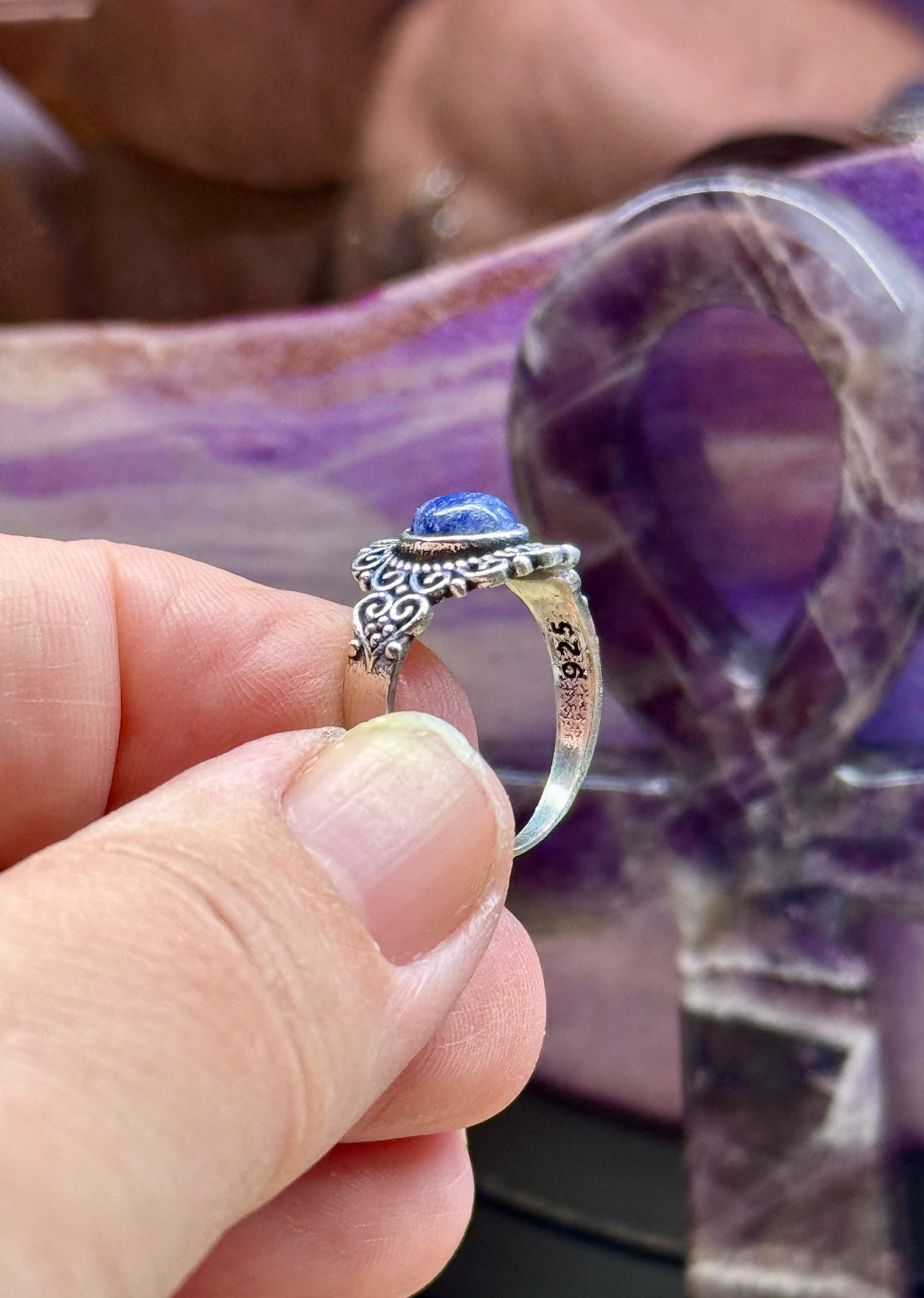 Bague Lapis Lazuli en argent T54