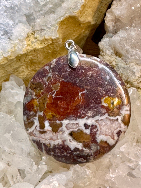 Pendentif de dolomite cuivre