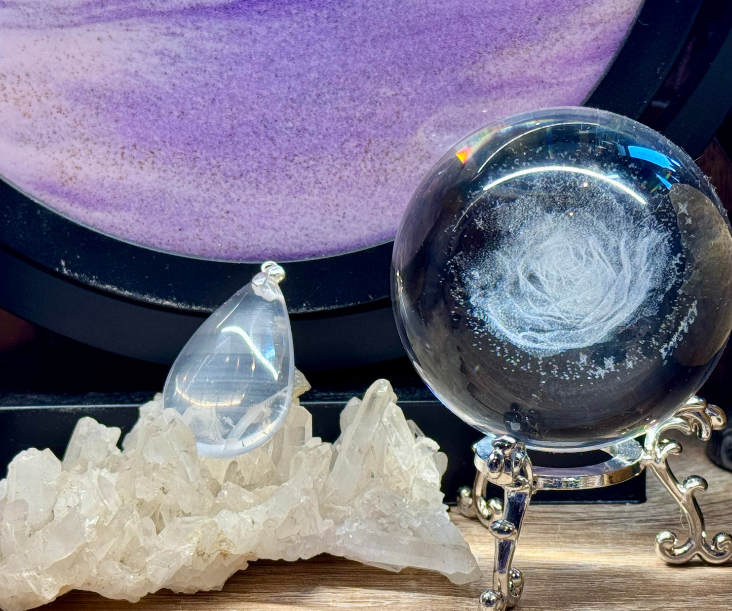 Pendentif de Quartz Laiteux