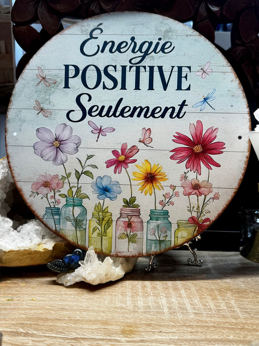 Plaque à poser "énergie positive"