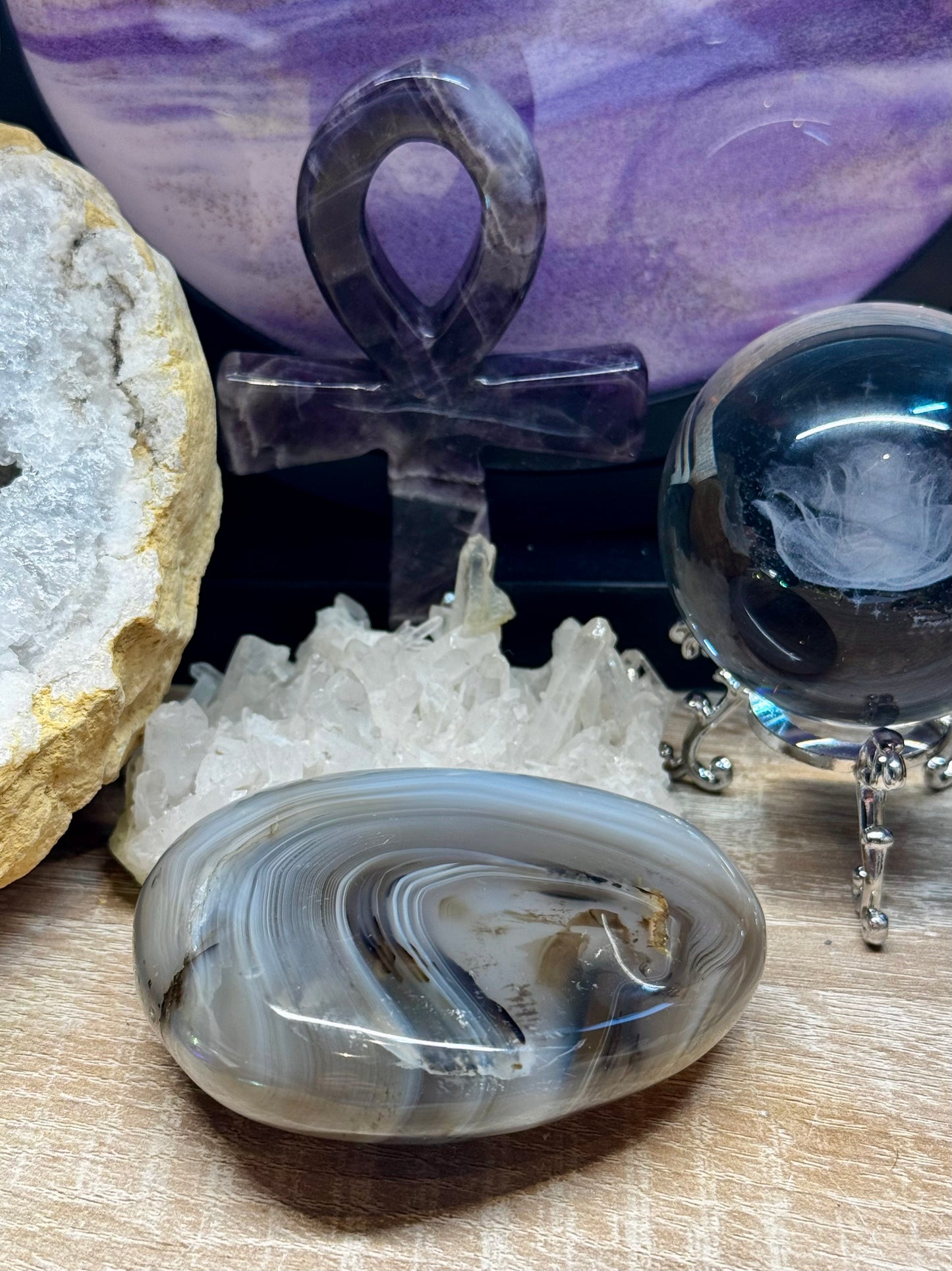 Galet d’Agate Dentritique