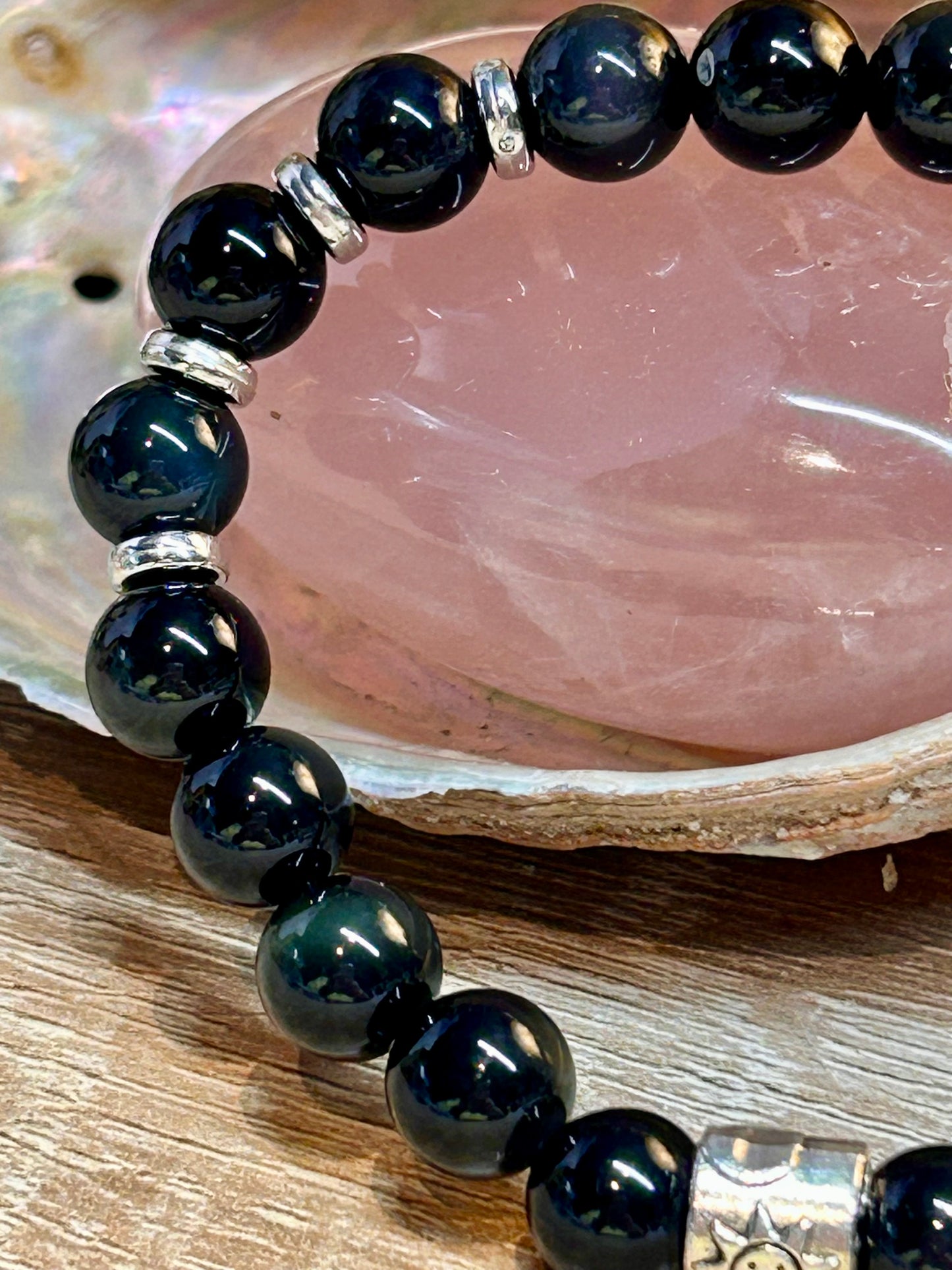 Bracelet d’obsidienne oeil céleste