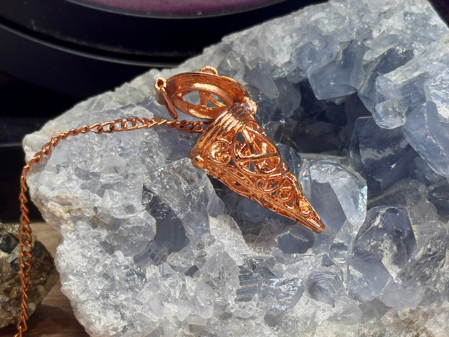 Pendule Pentacle en cuivre