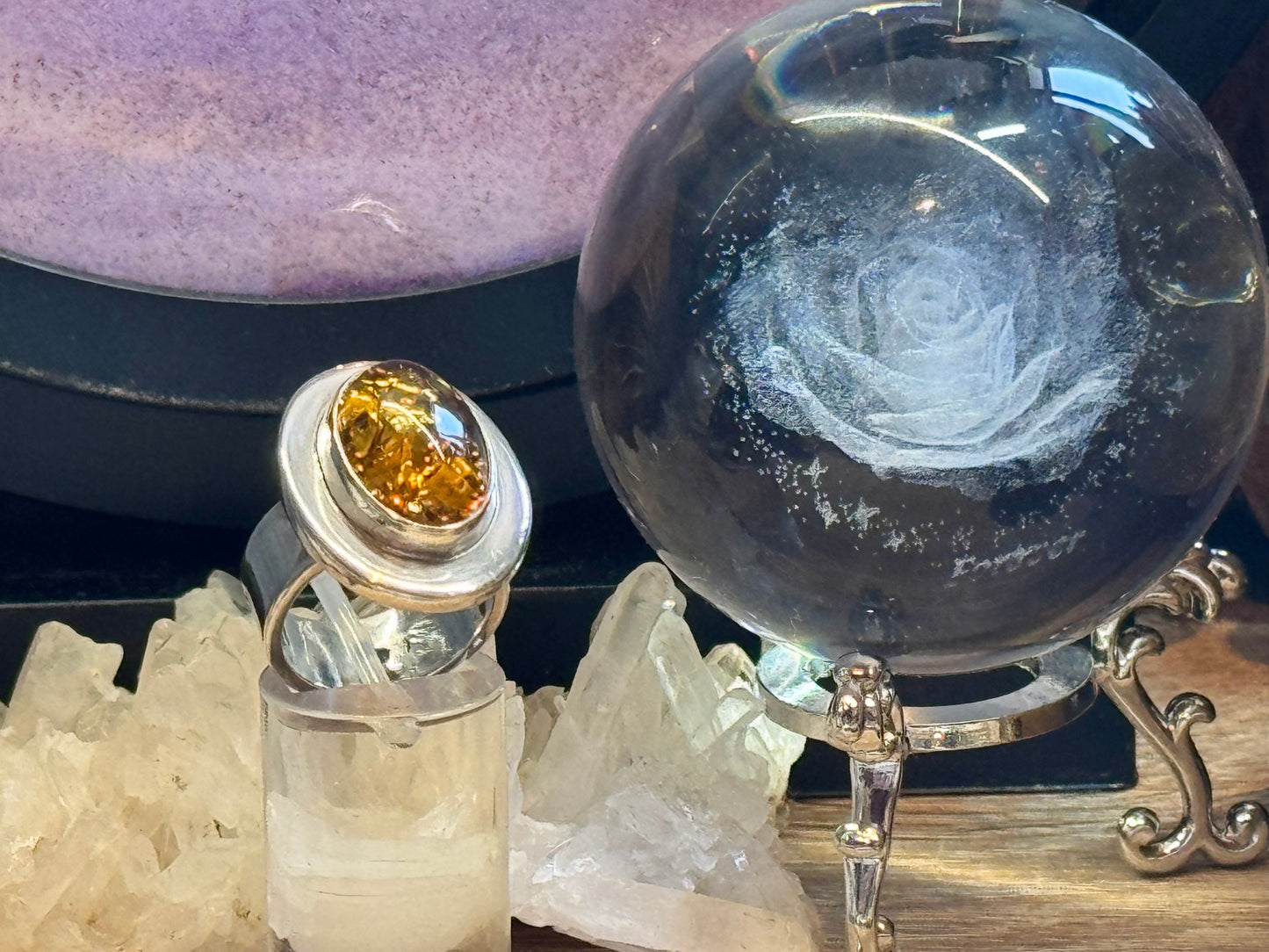 Bague en Ambre T53