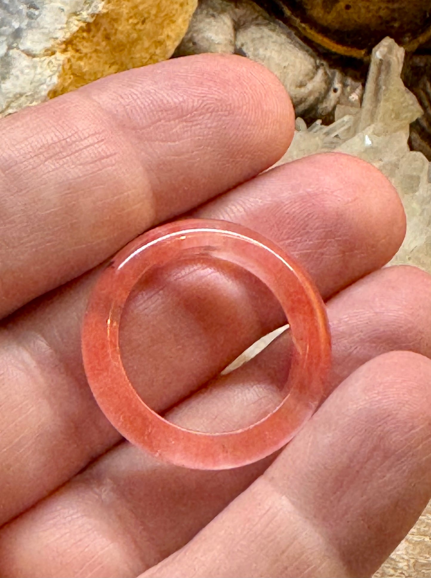 Anneau de Quartz Fraise