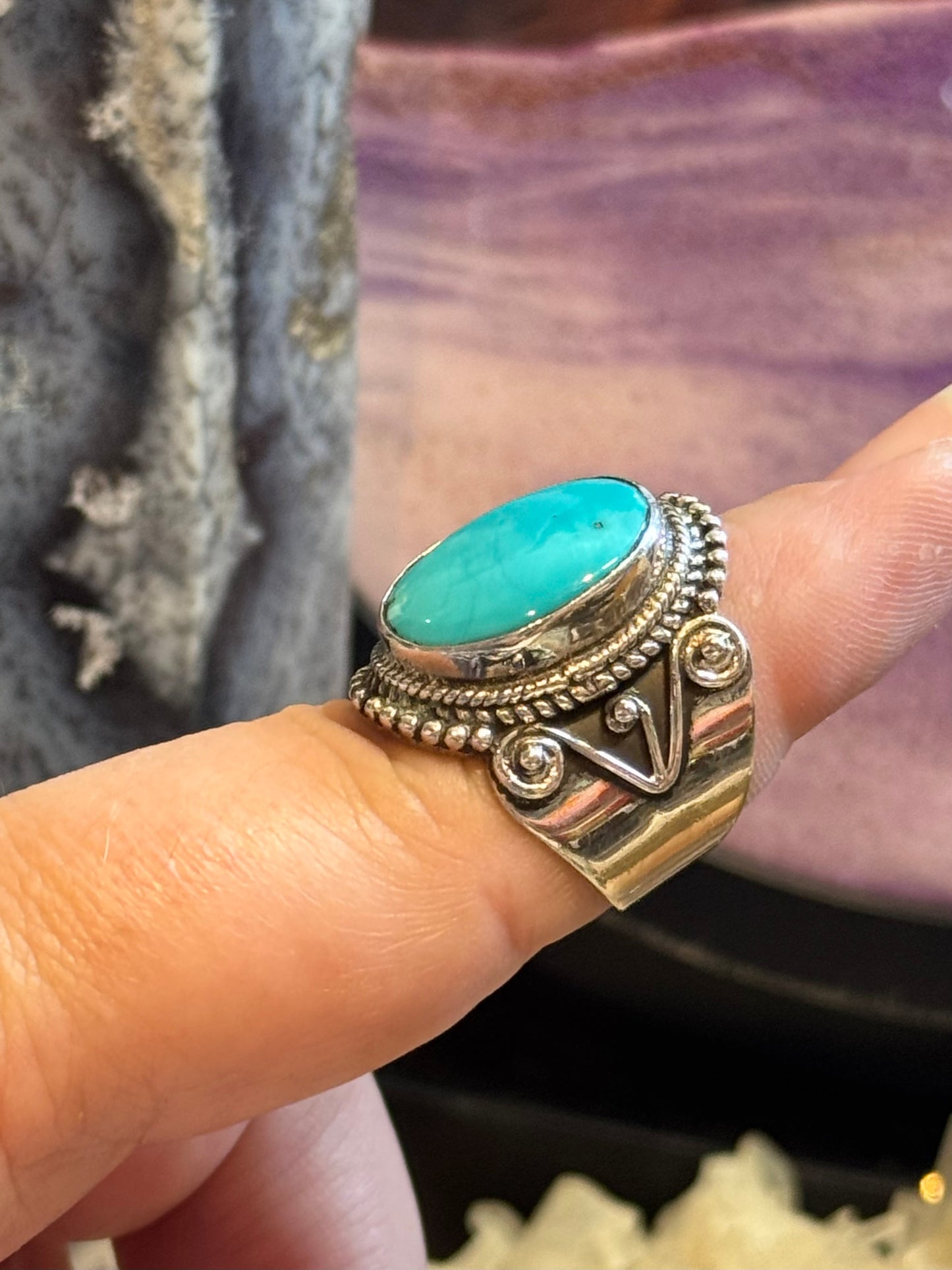 Chevalière en Turquoise T56