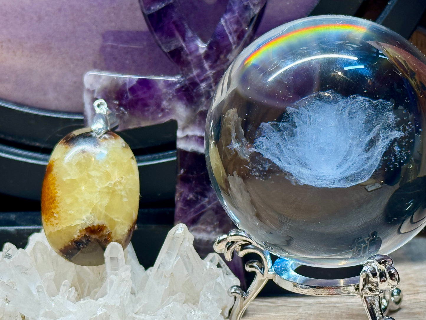 Pendentif de Septaria Sauvage