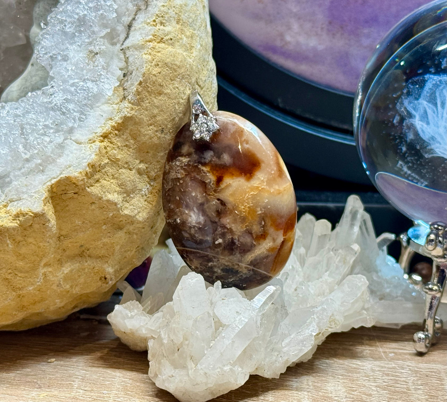 Pendentif d’Opale Noire