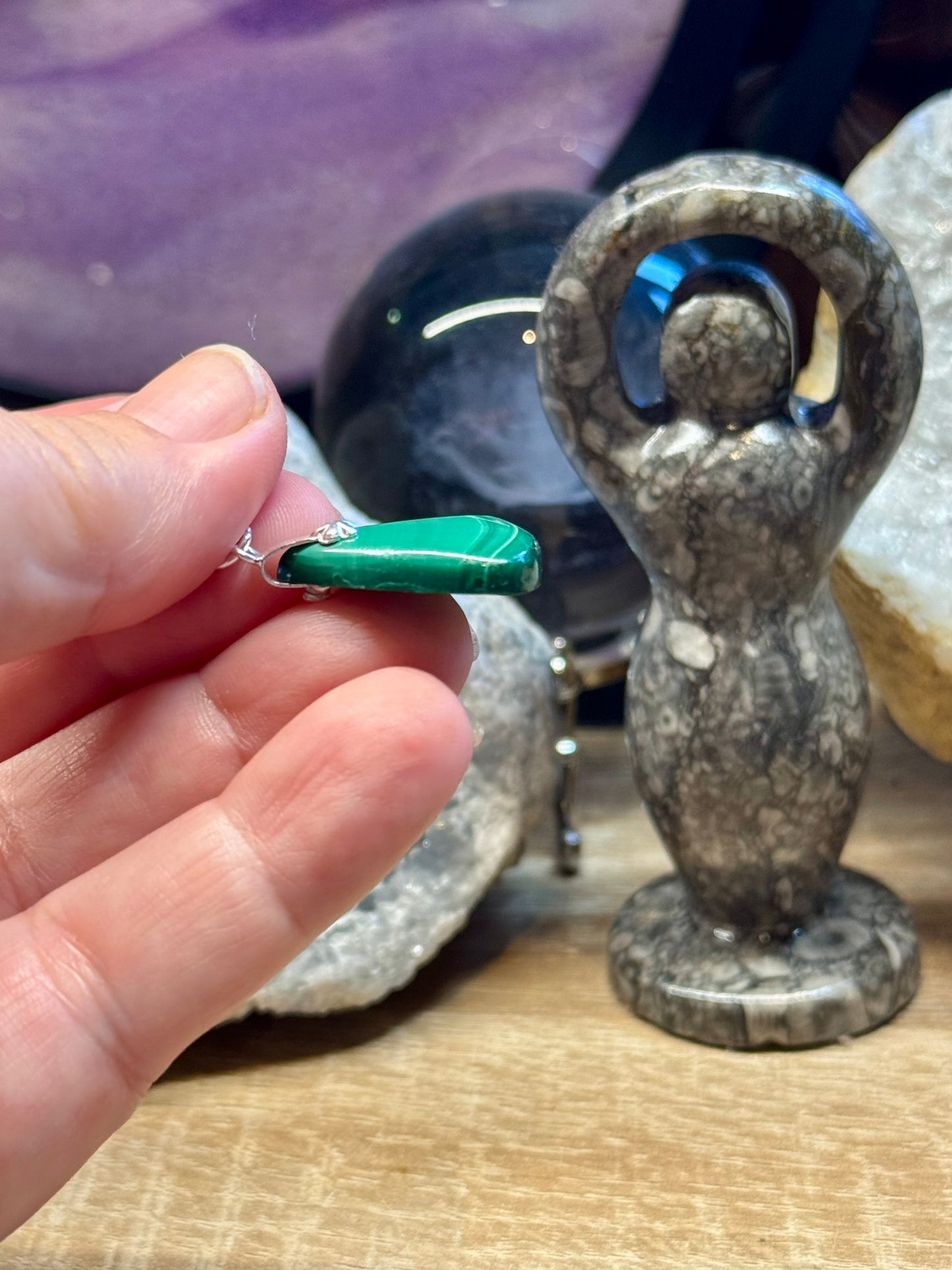Pendentif de Malachite