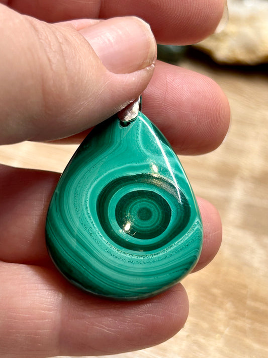 Pendentif de malachite