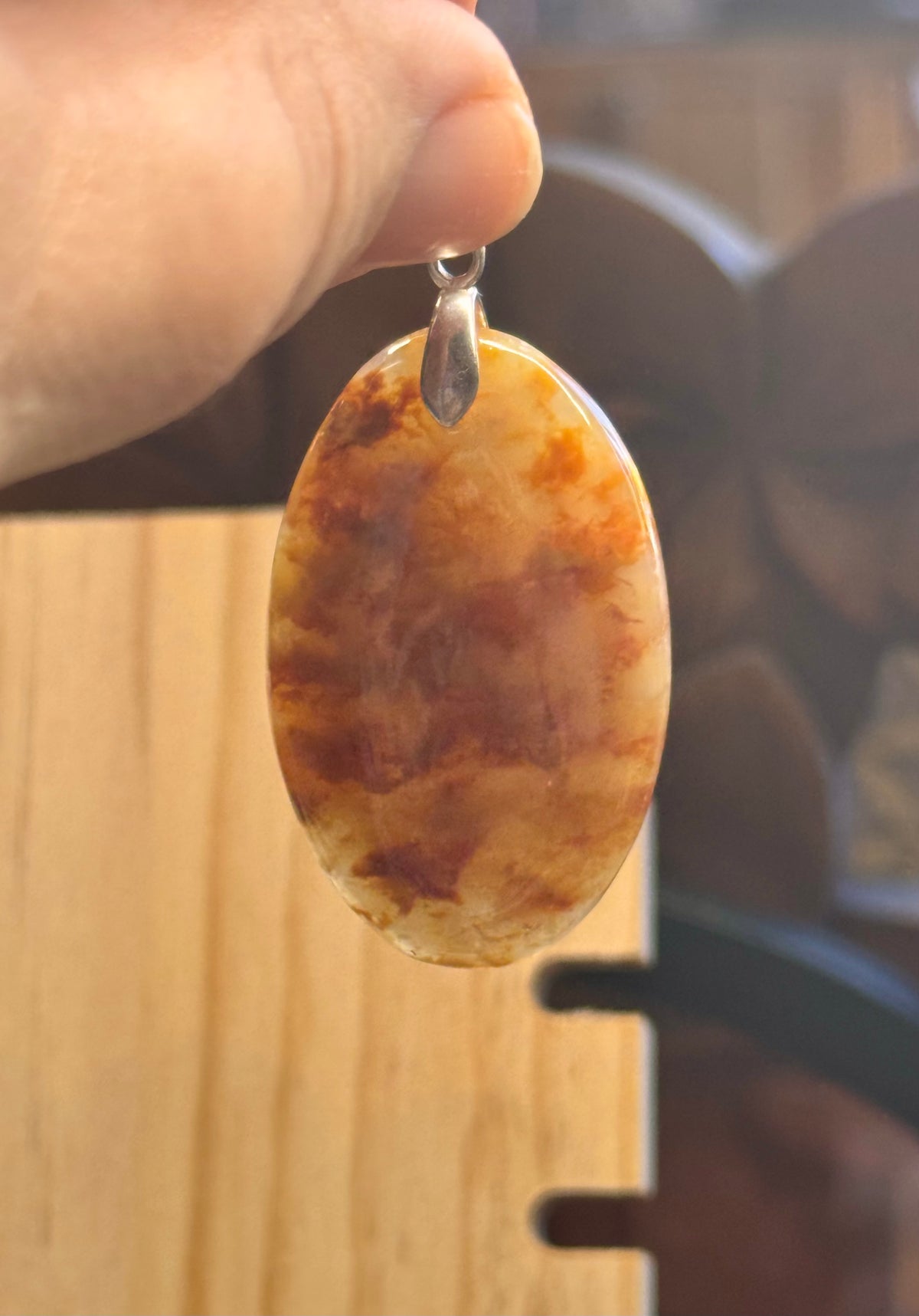 Pendentif d’Agate Rouge