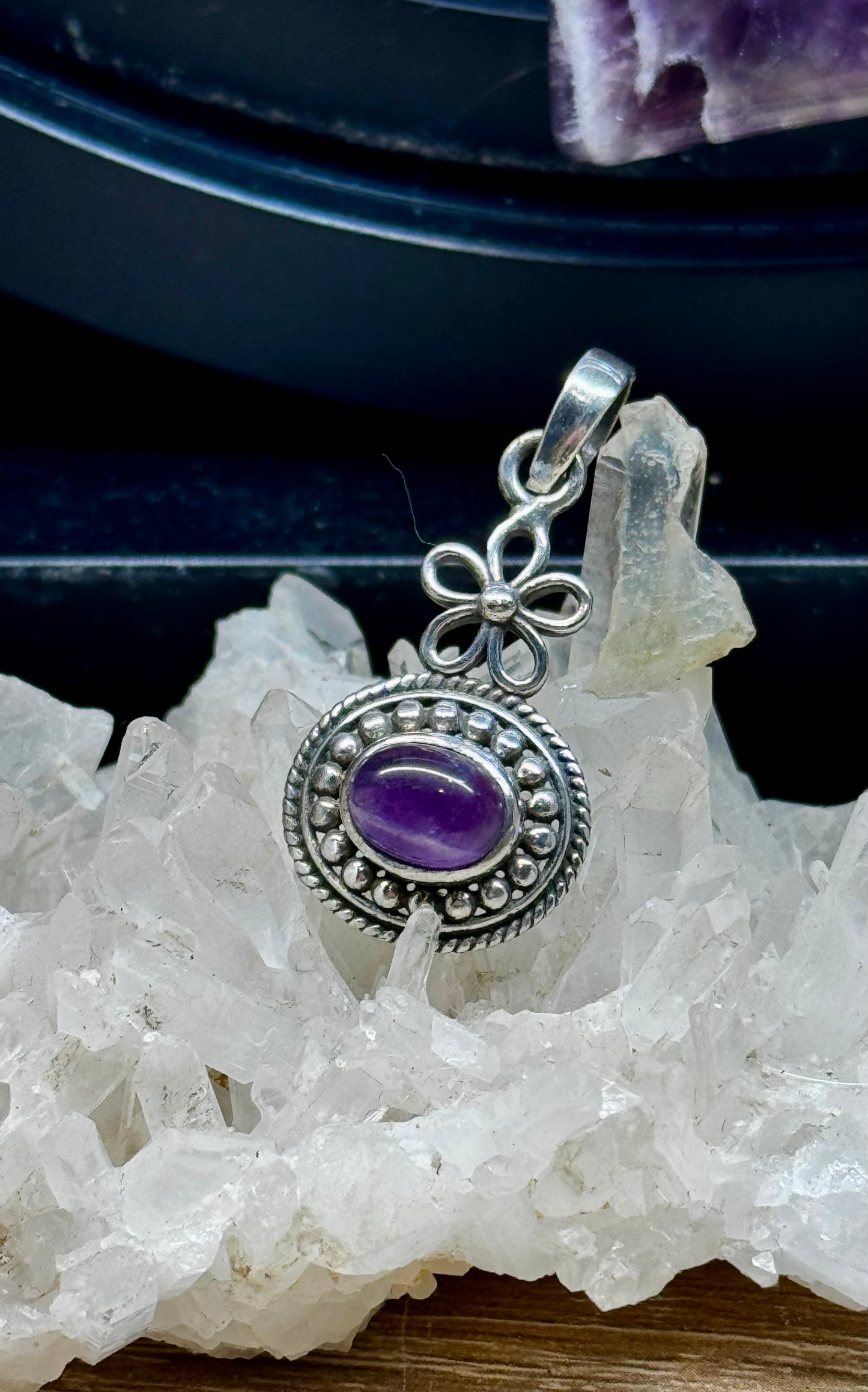 Pendentif Améthyste en argent