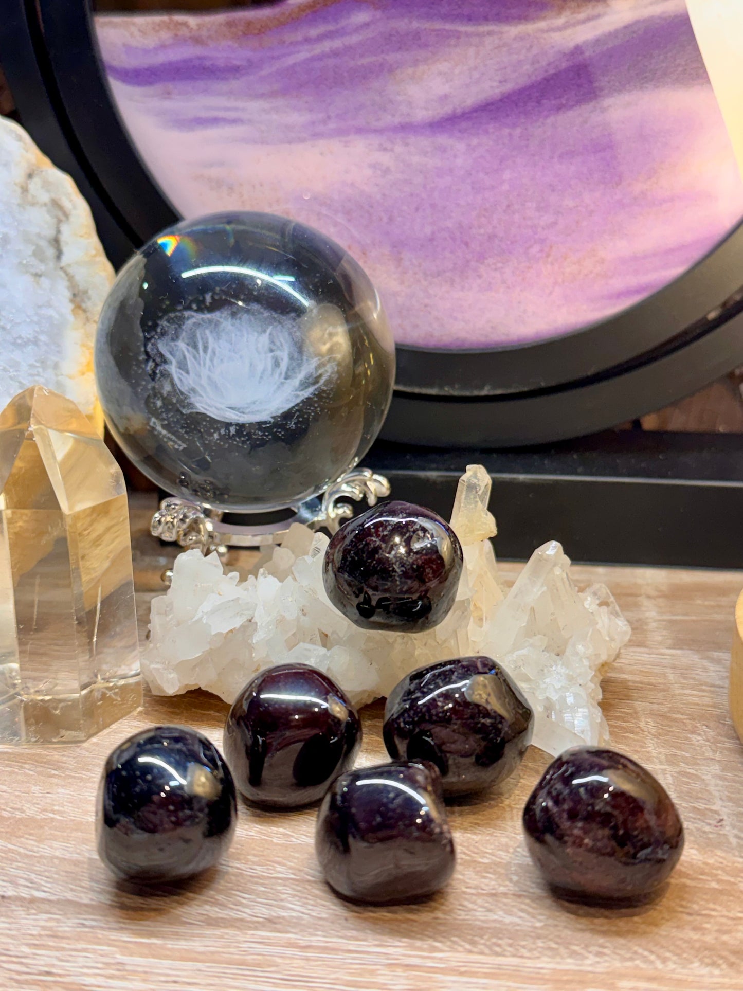 Pierres roulées de Grenat