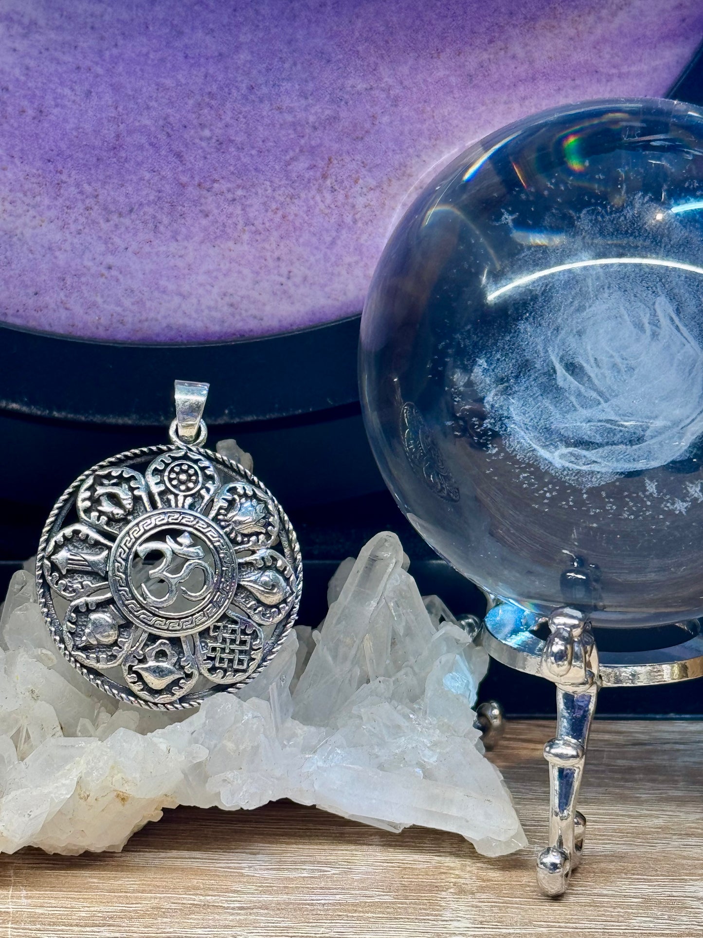 Pendentif Ôm et Signes du zodiaque