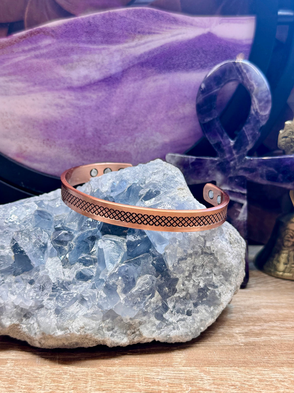 Bracelet en cuivre avec aimants A