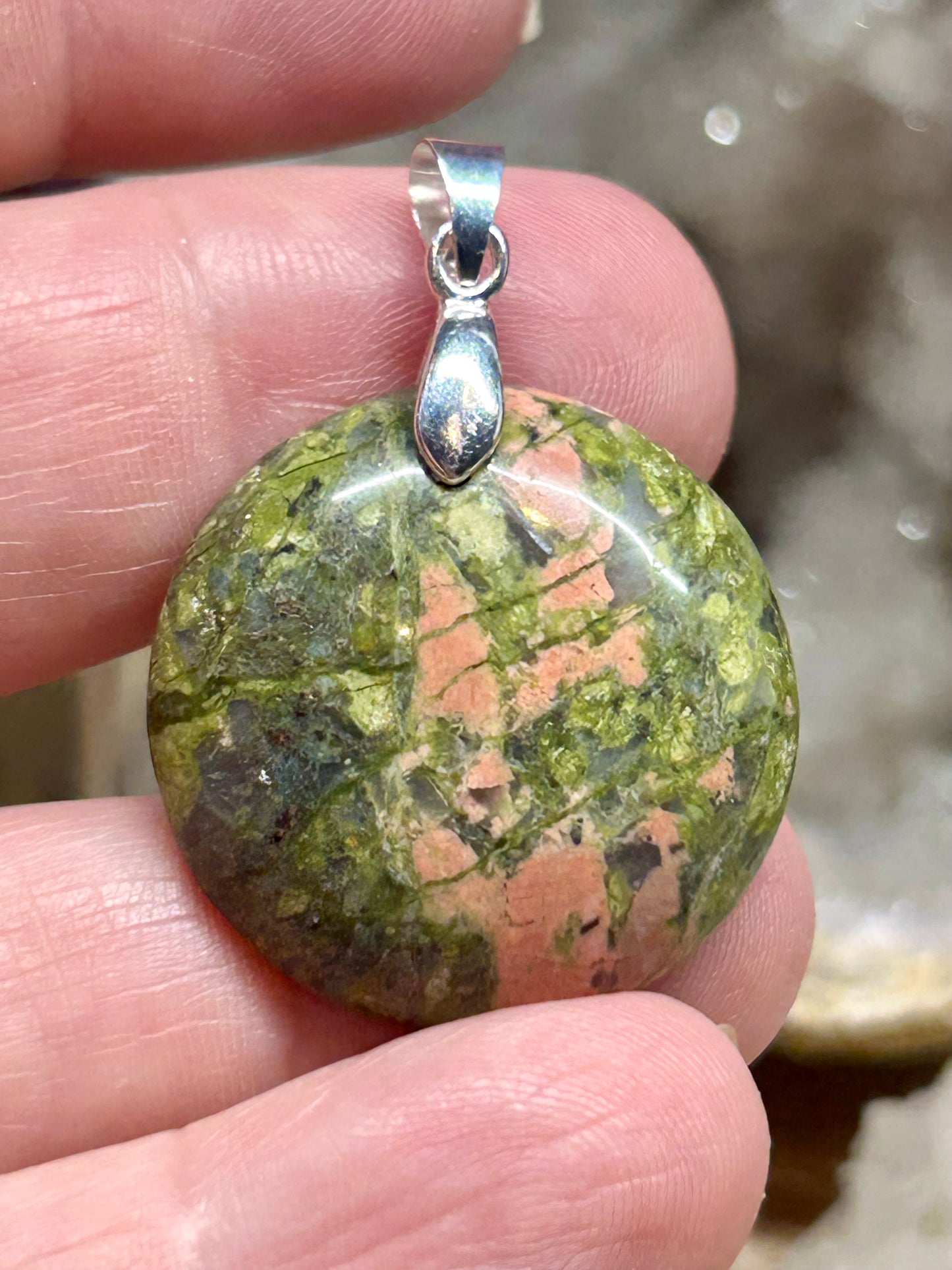 Pendentif d’unakite