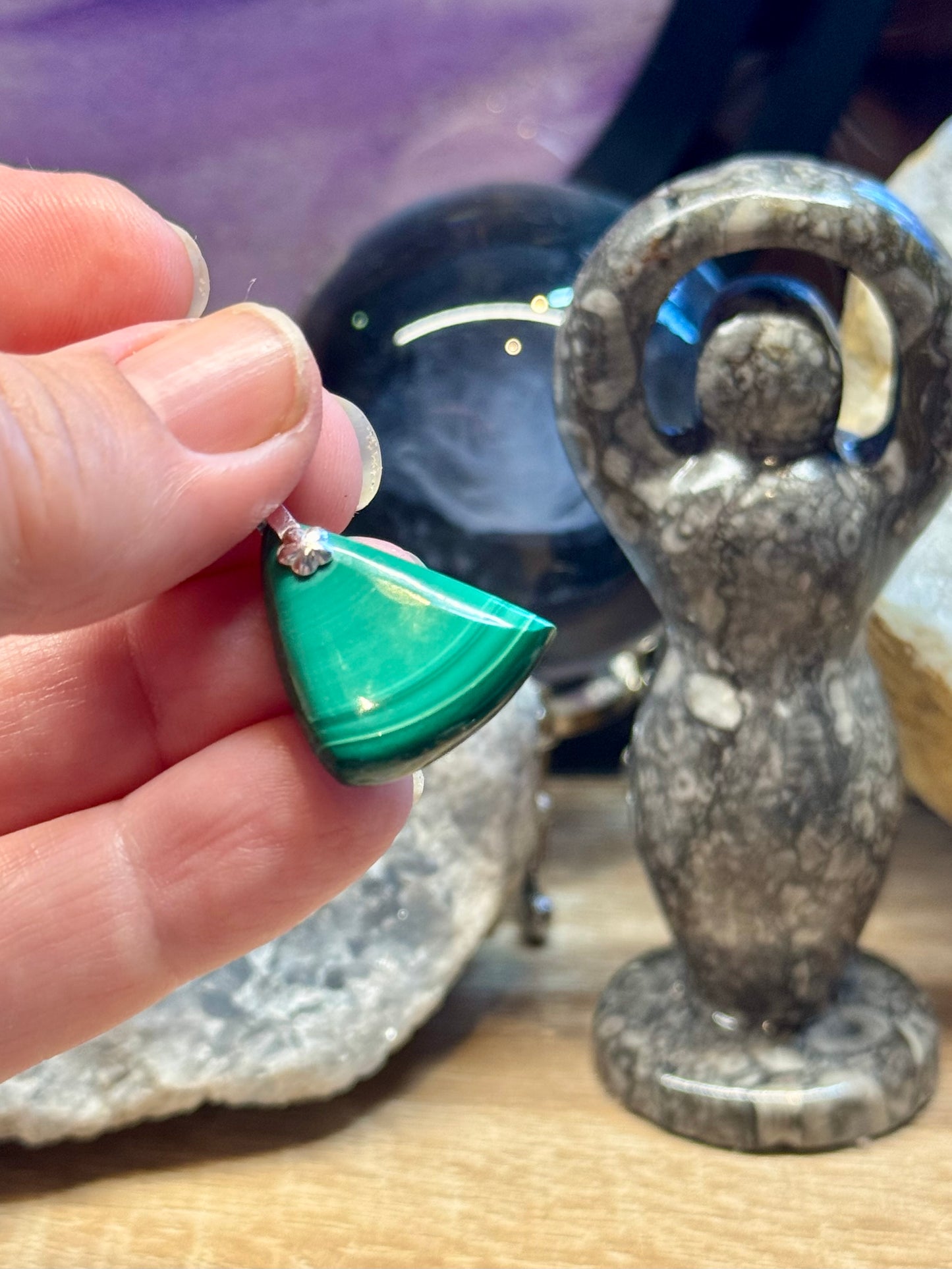 Pendentif de Malachite
