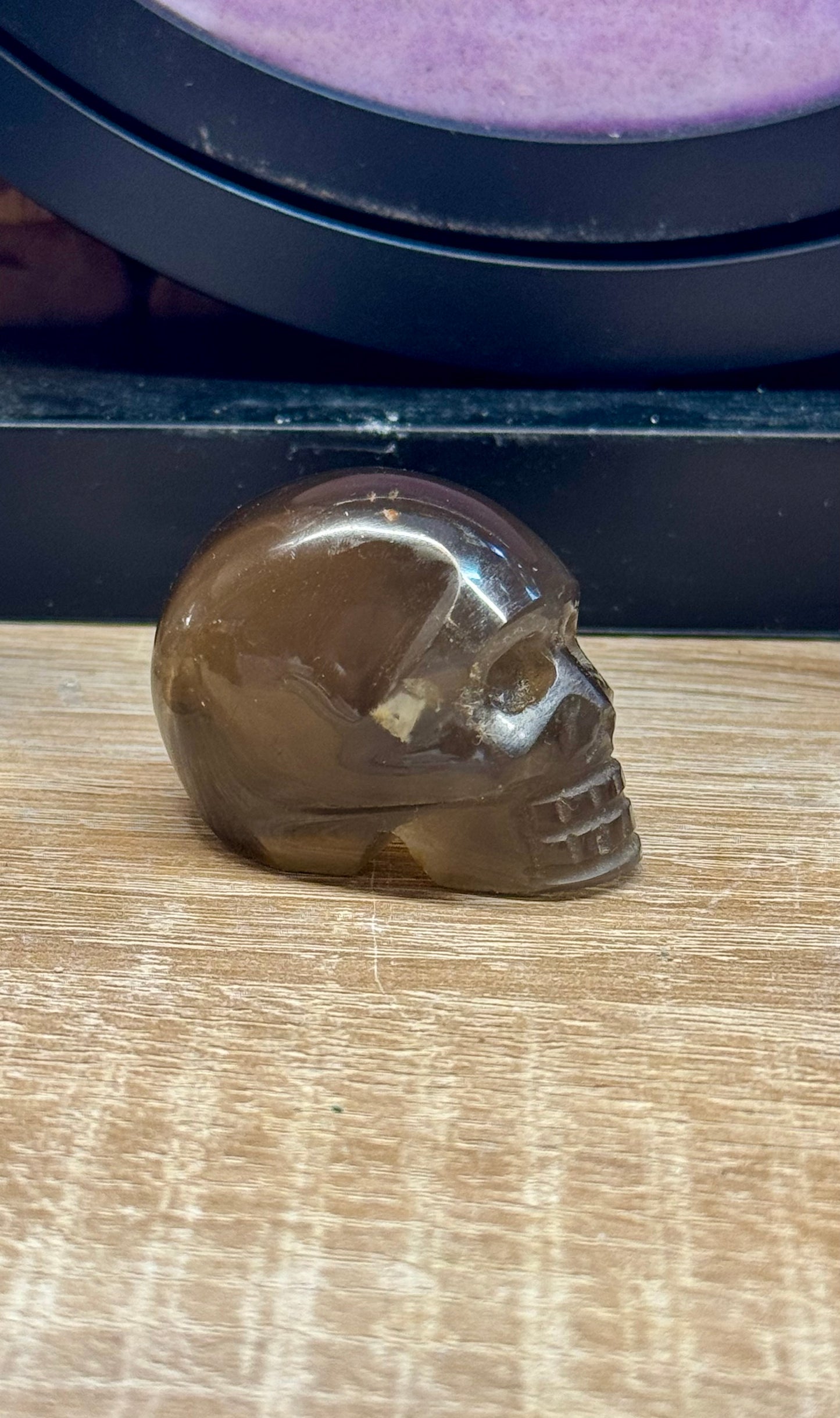 Crâne de Quartz Fumé