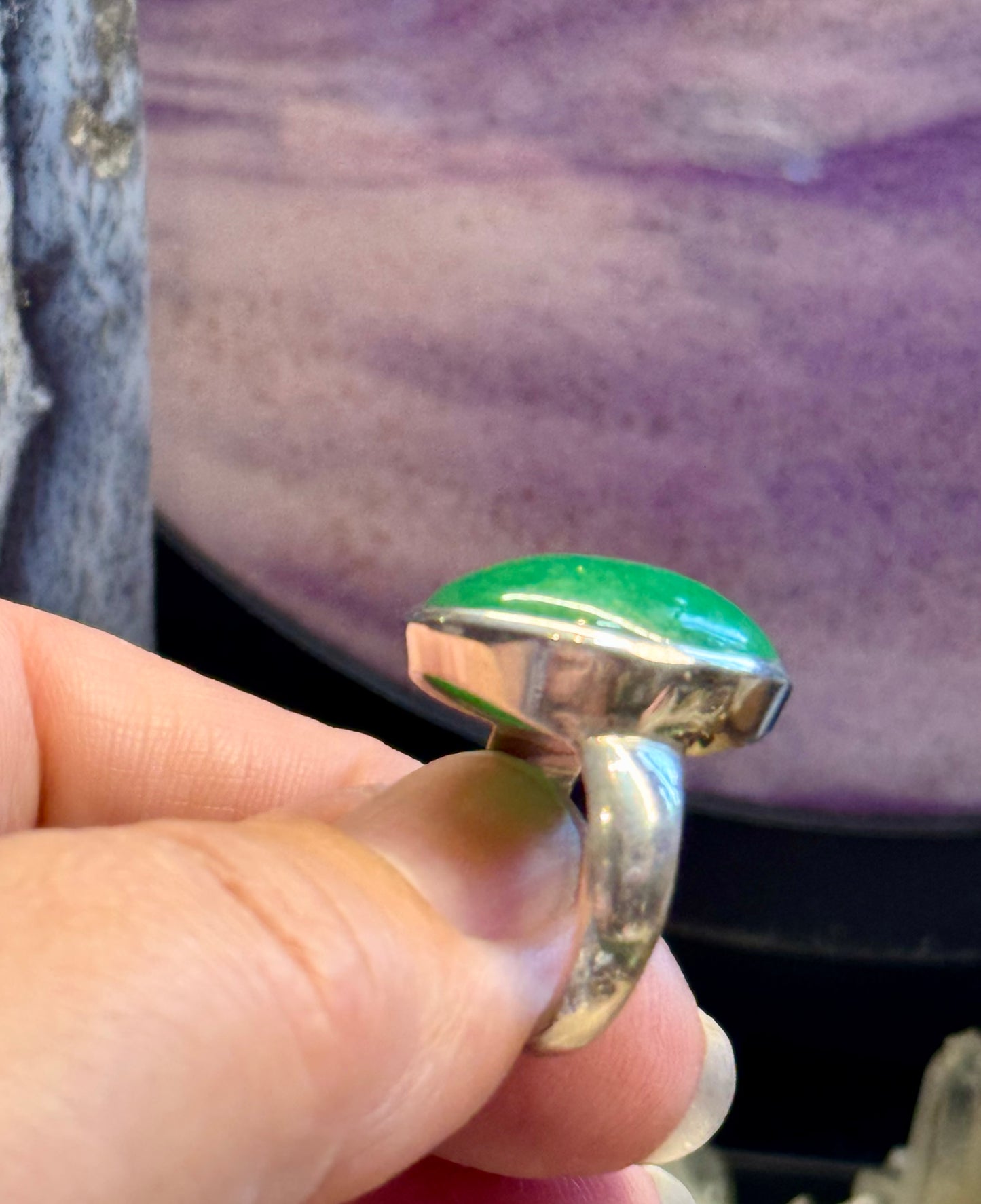 Bague en Jade T53