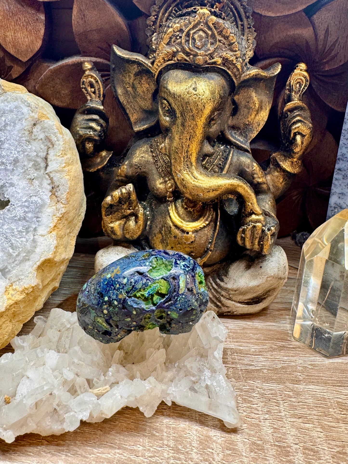 Galets et Pierres semi-polis d’Azurite Malachite