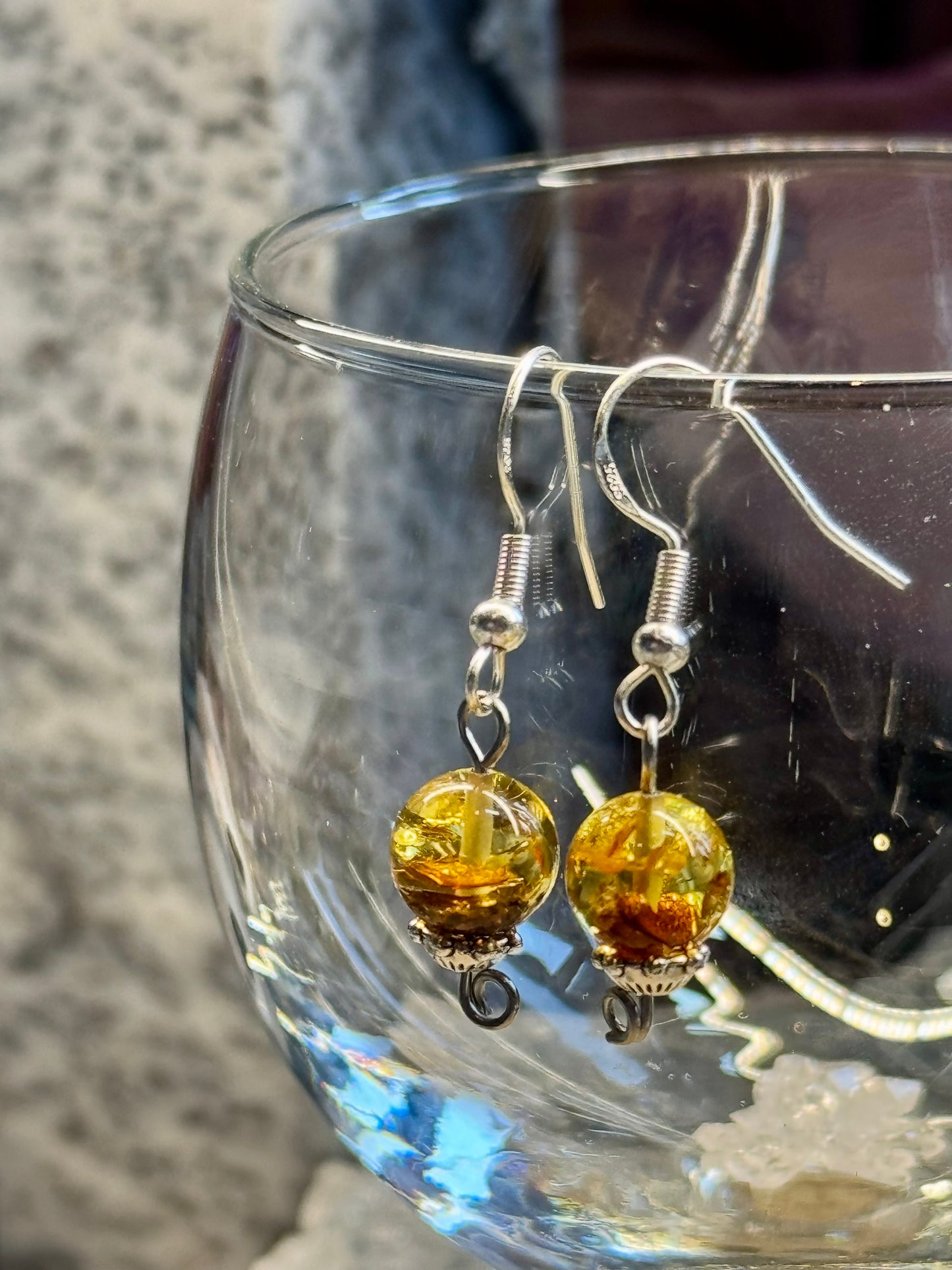 Boucles d’oreilles Ambre
