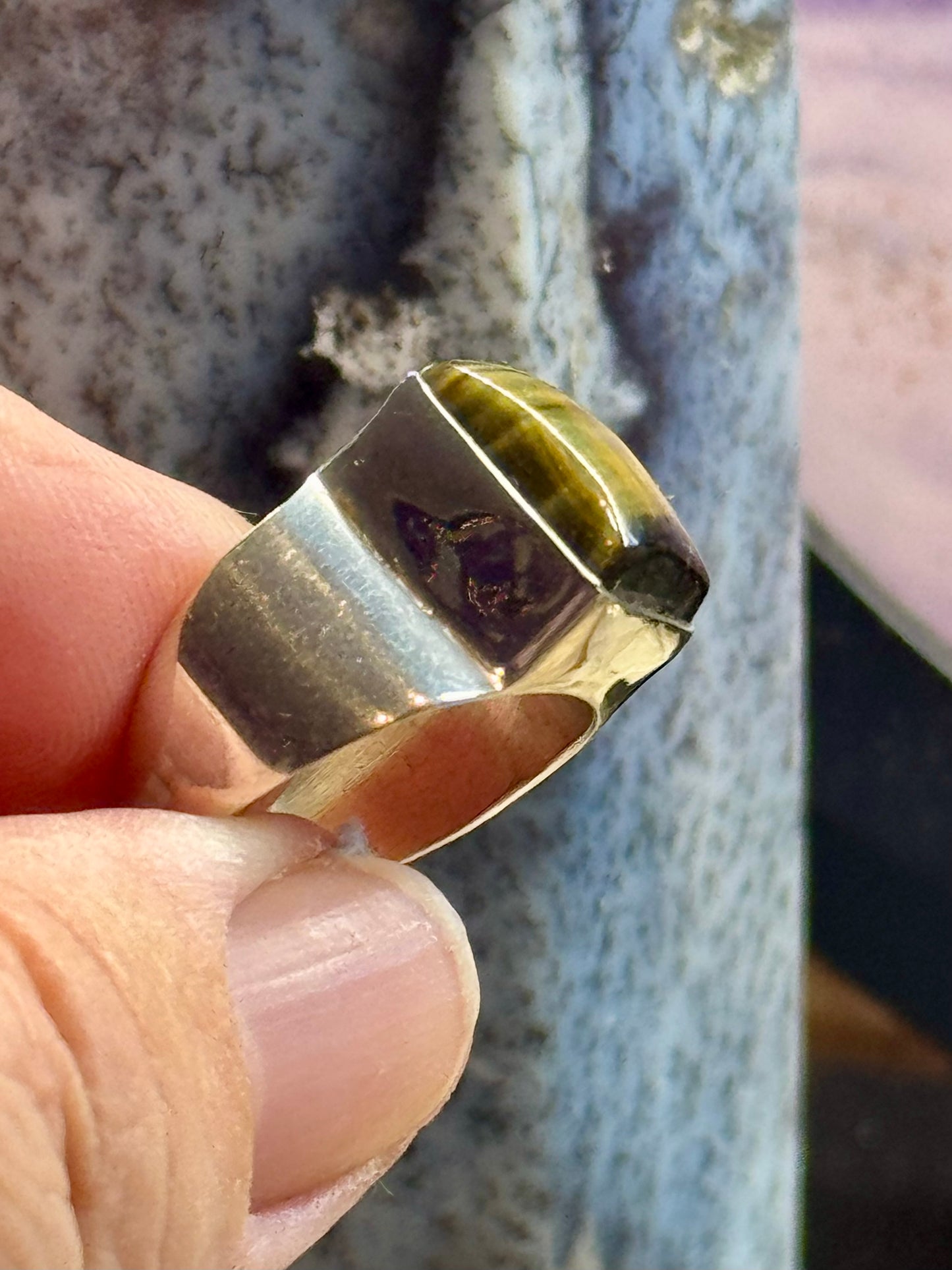 Bague Oeil de Tigre/Faucon