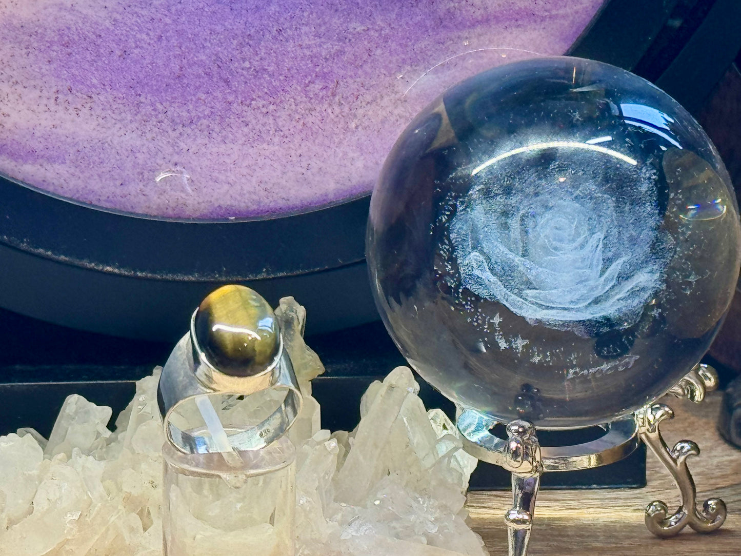 Bague Oeil de Tigre/Faucon T61