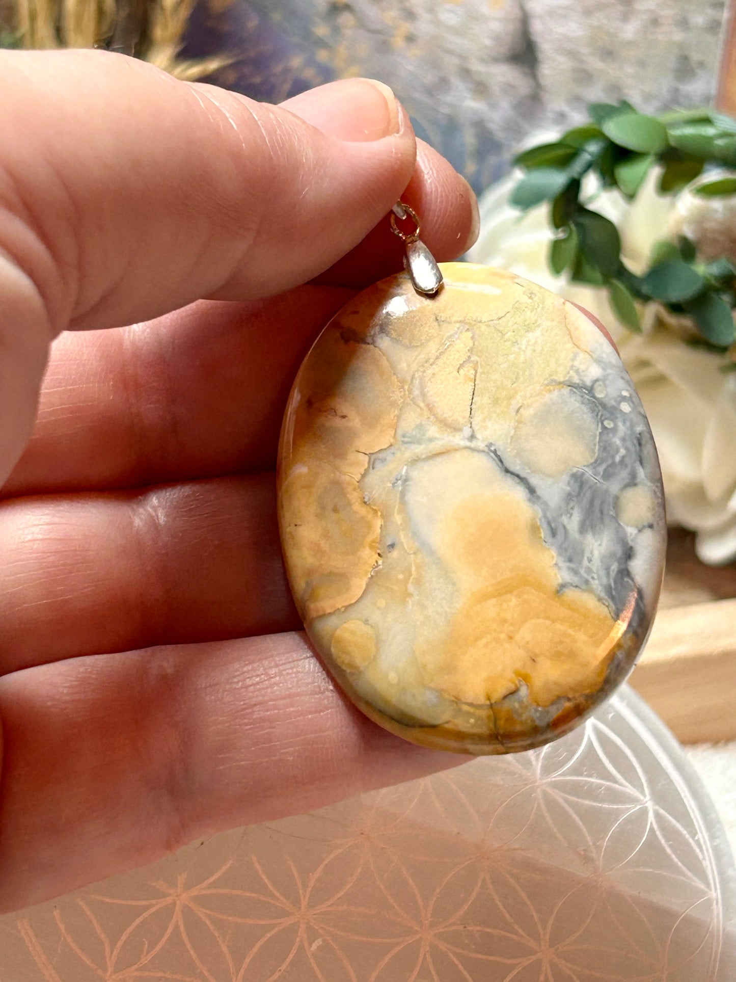 Pendentif de jaspe Maligano