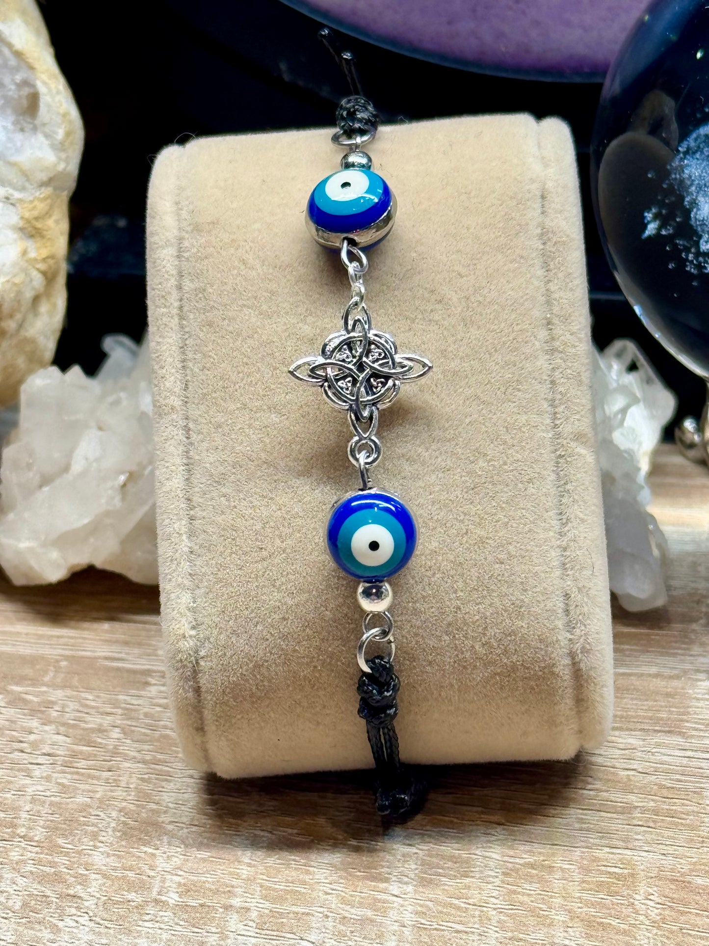 Bracelet de Protection Oeil de Nazar/Noeud de sorcière