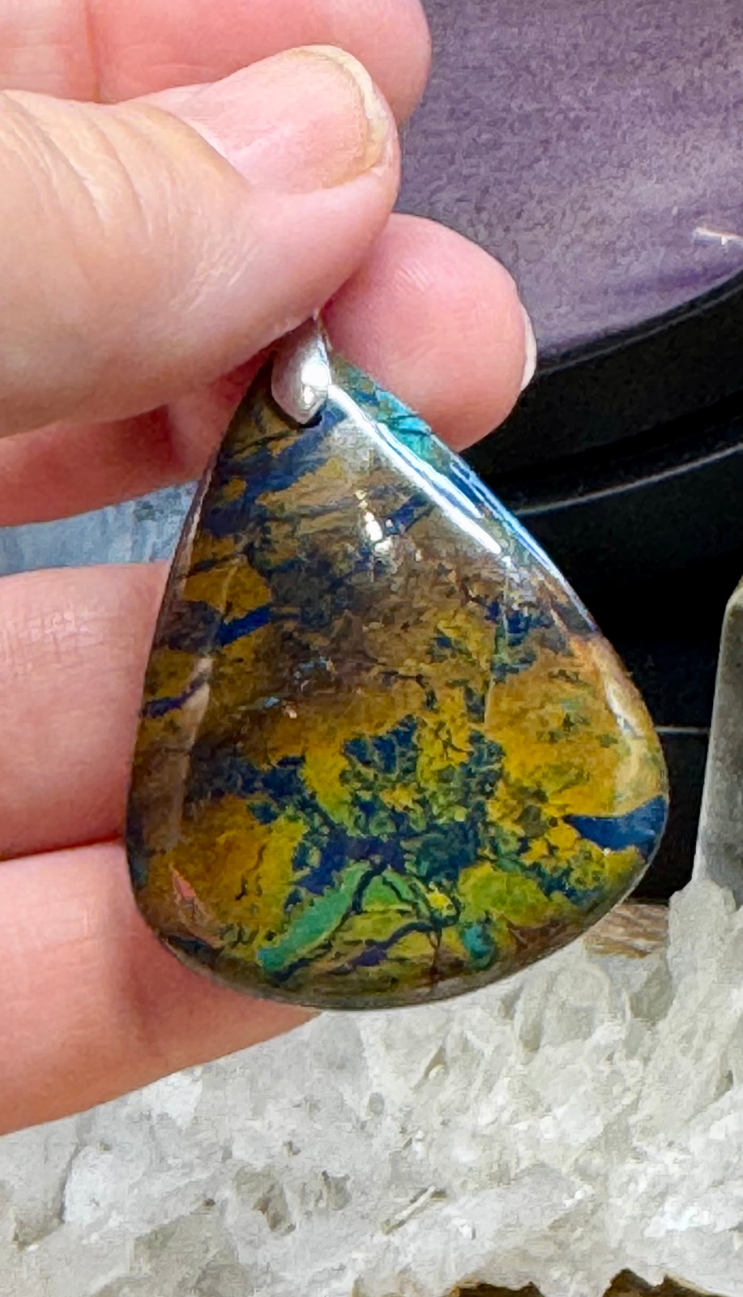 Pendentif d’Azurite