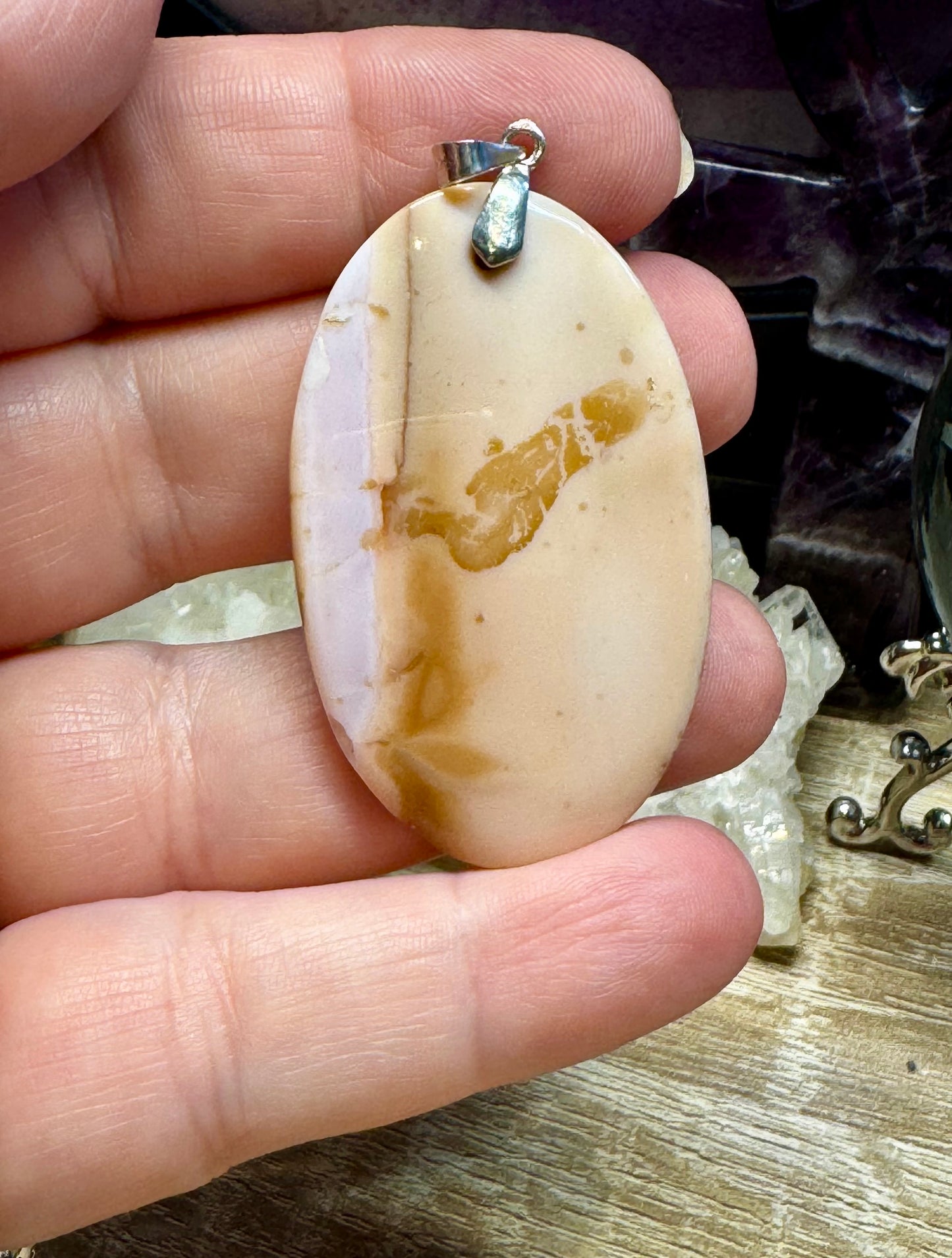 Pendentif d’Opale Rose