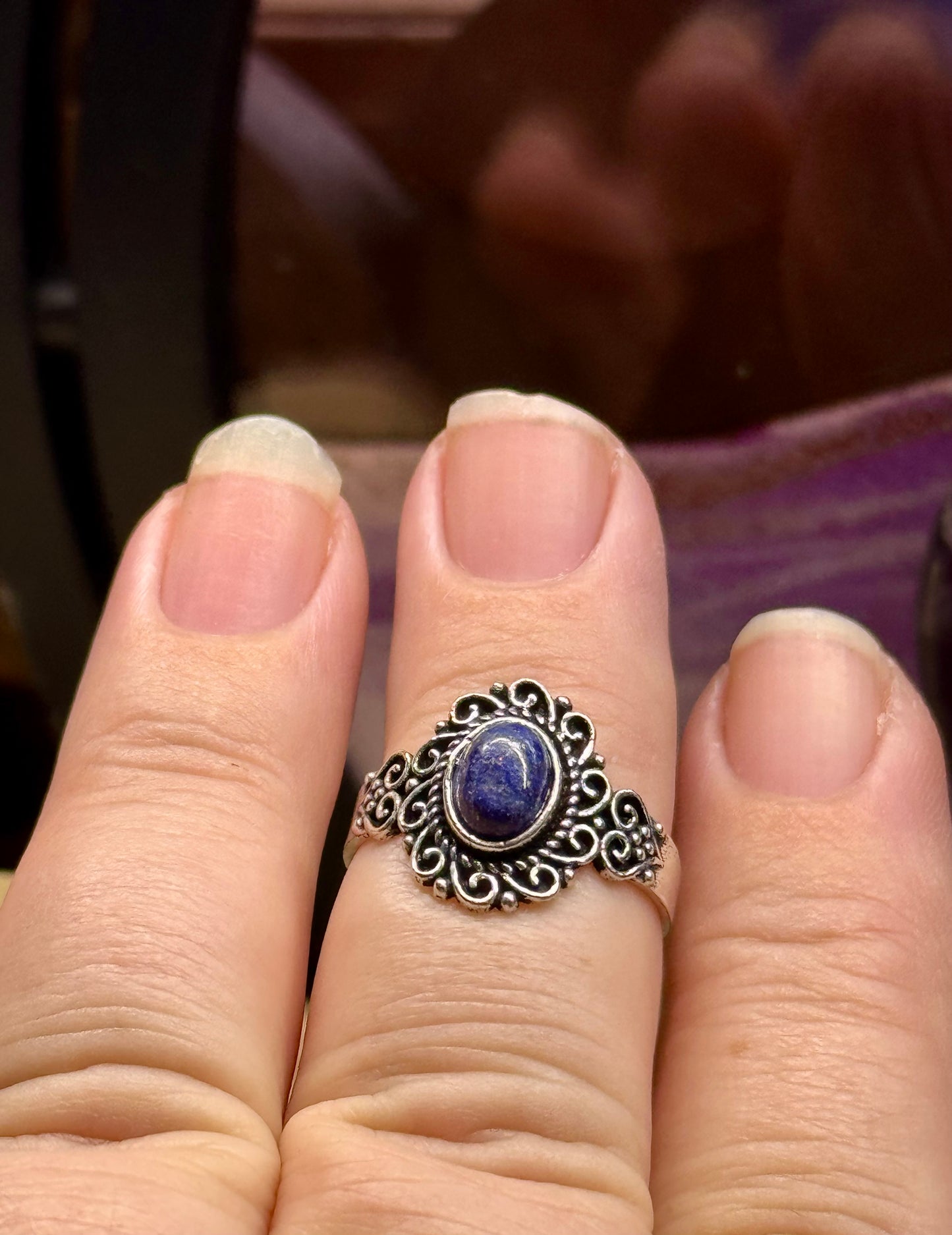 Bague Lapis Lazuli en argent T54