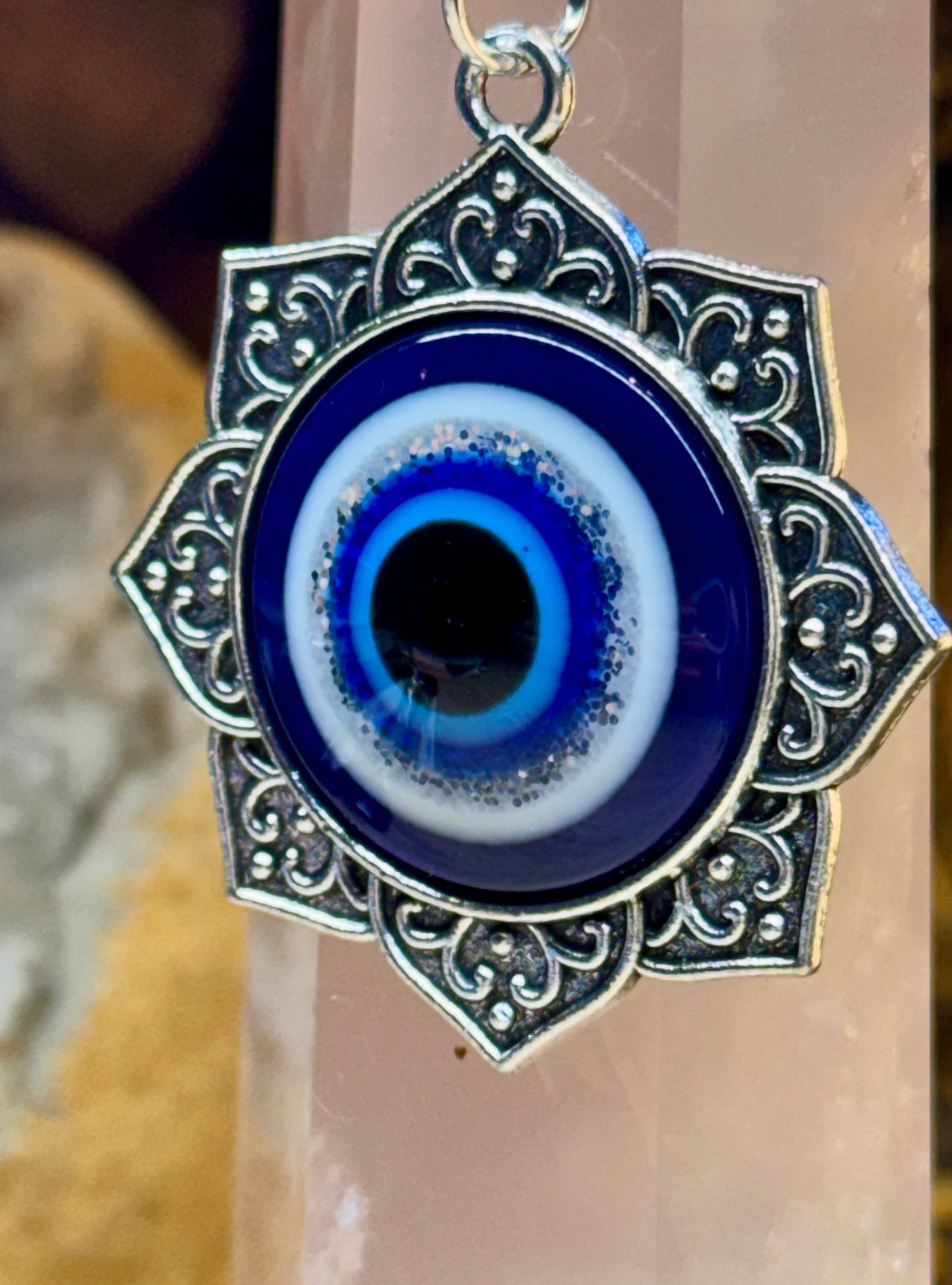 Porte-clé Œil de Nazar et Lotus