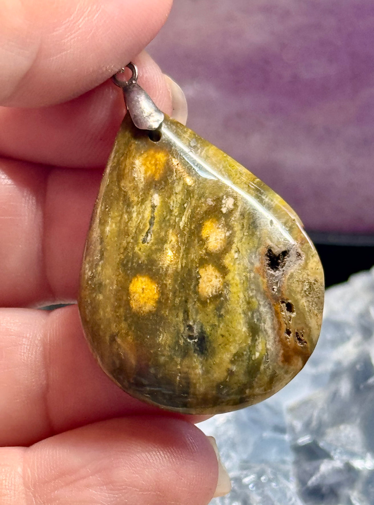 Pendentif de Jaspe Orbiculaire 1