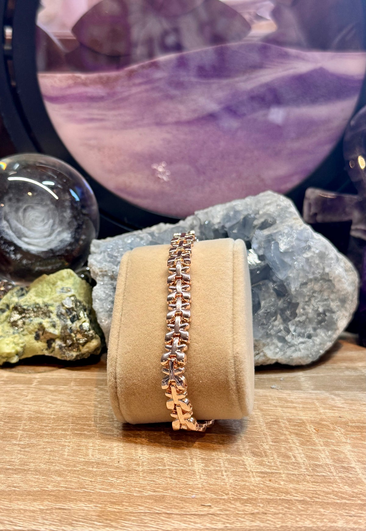Bracelet magnétique avec aimants - papillons
