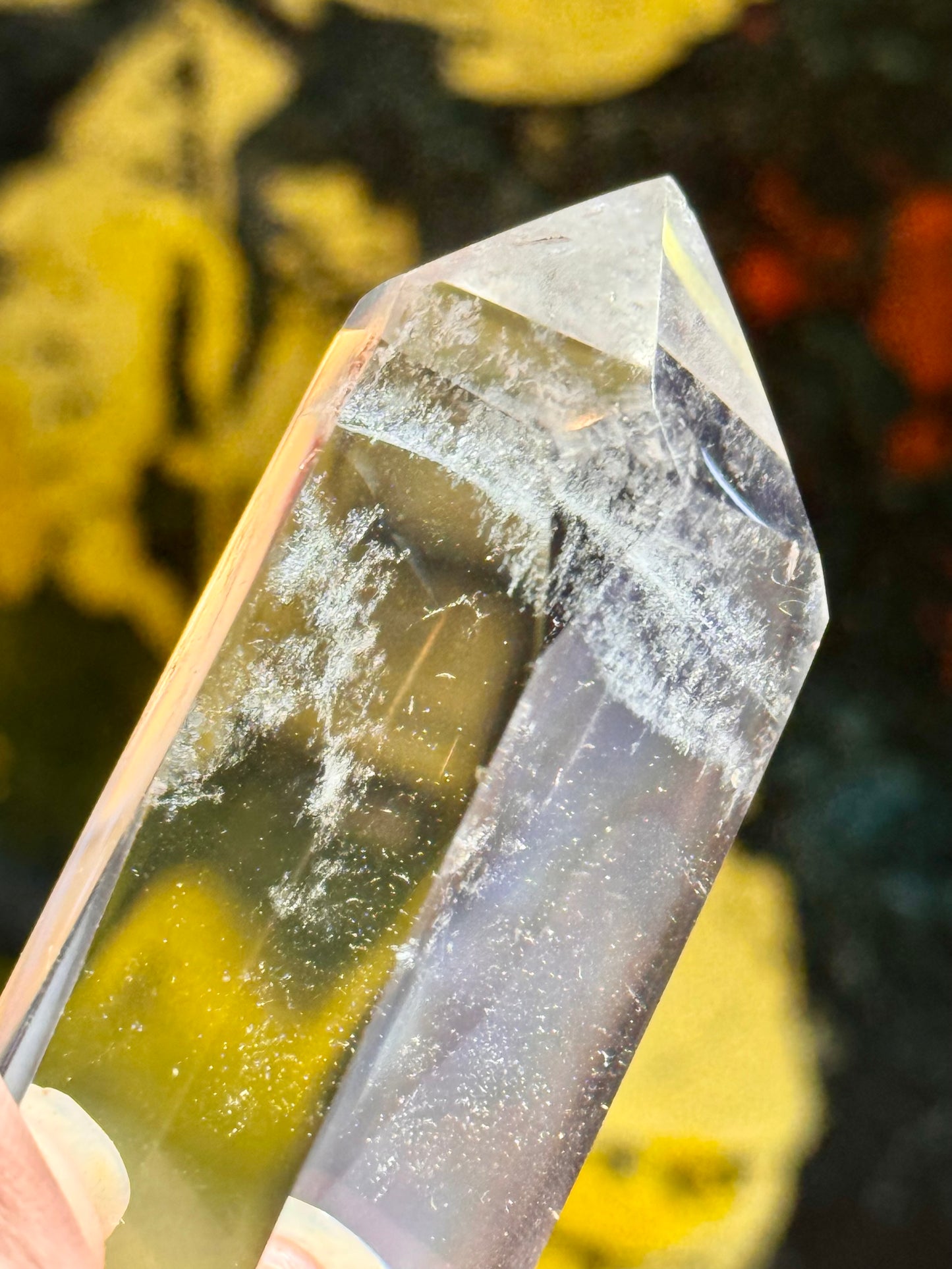 Pointe biterminée de quartz cristal