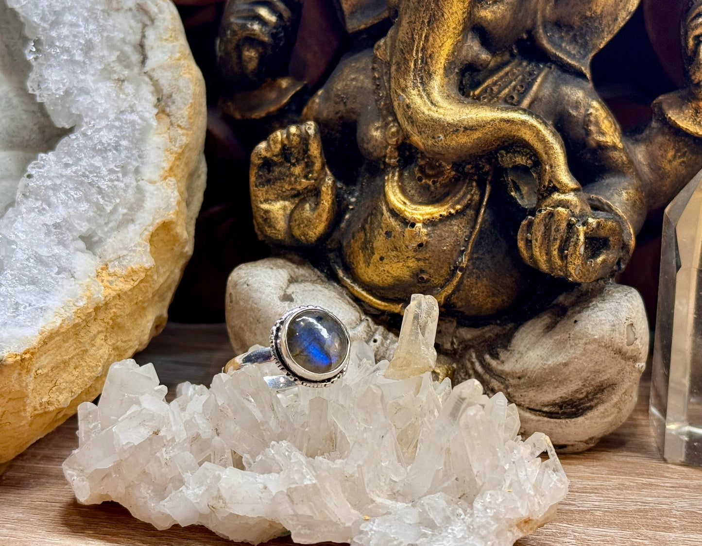 Bague Labradorite T60