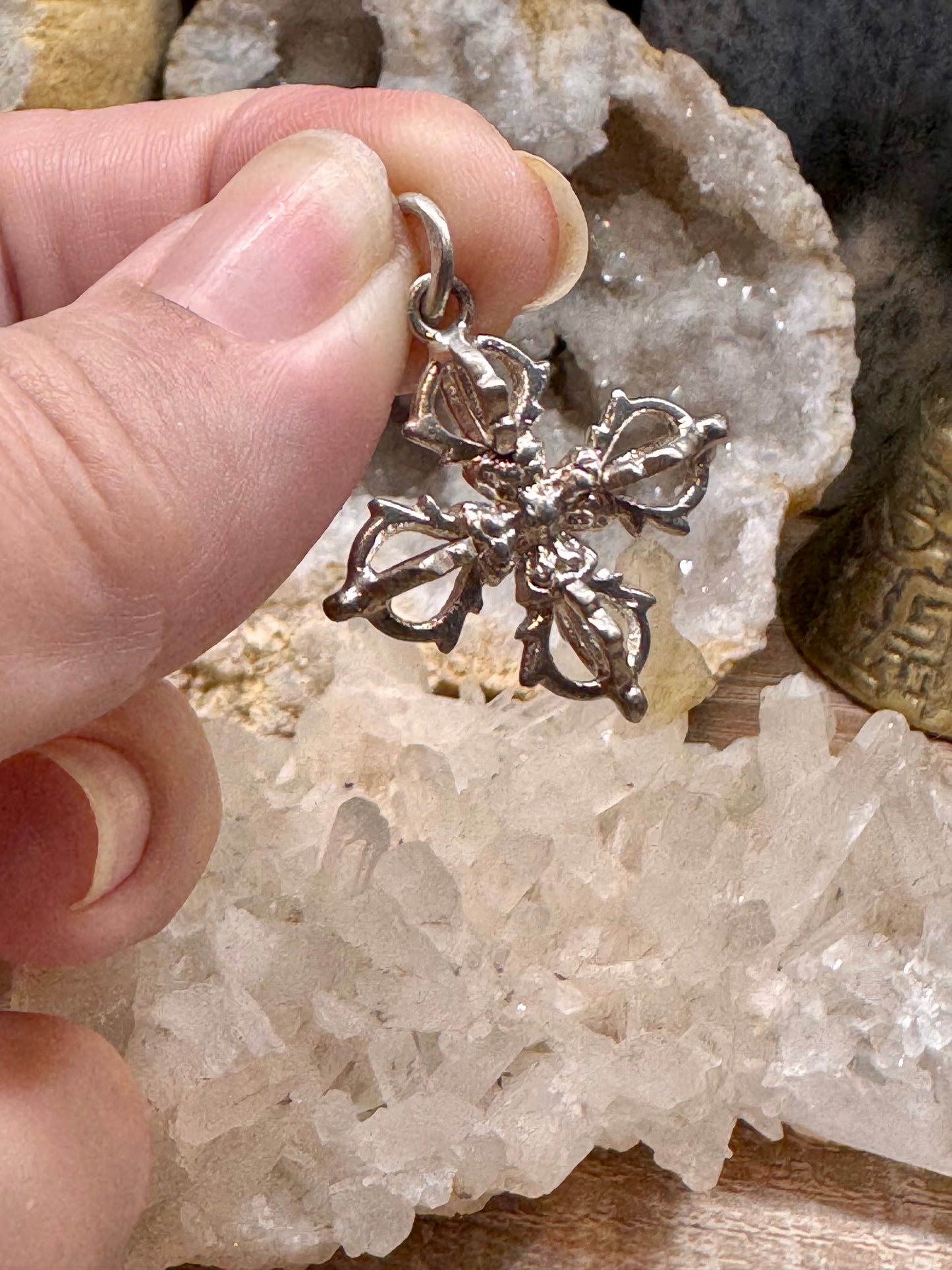 Pendentif en argent Double Dorge
