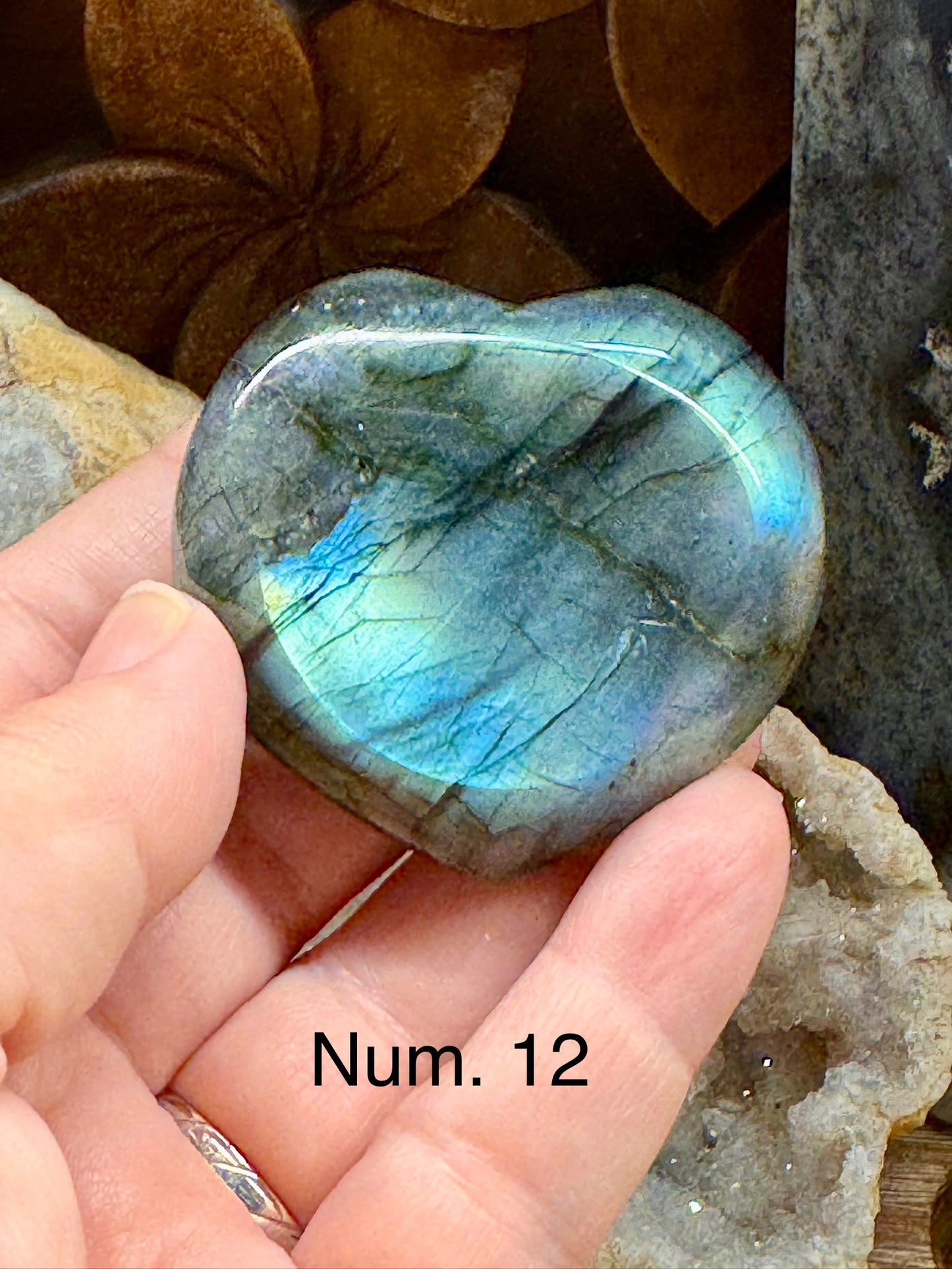 Pierre anti-stress labradorite