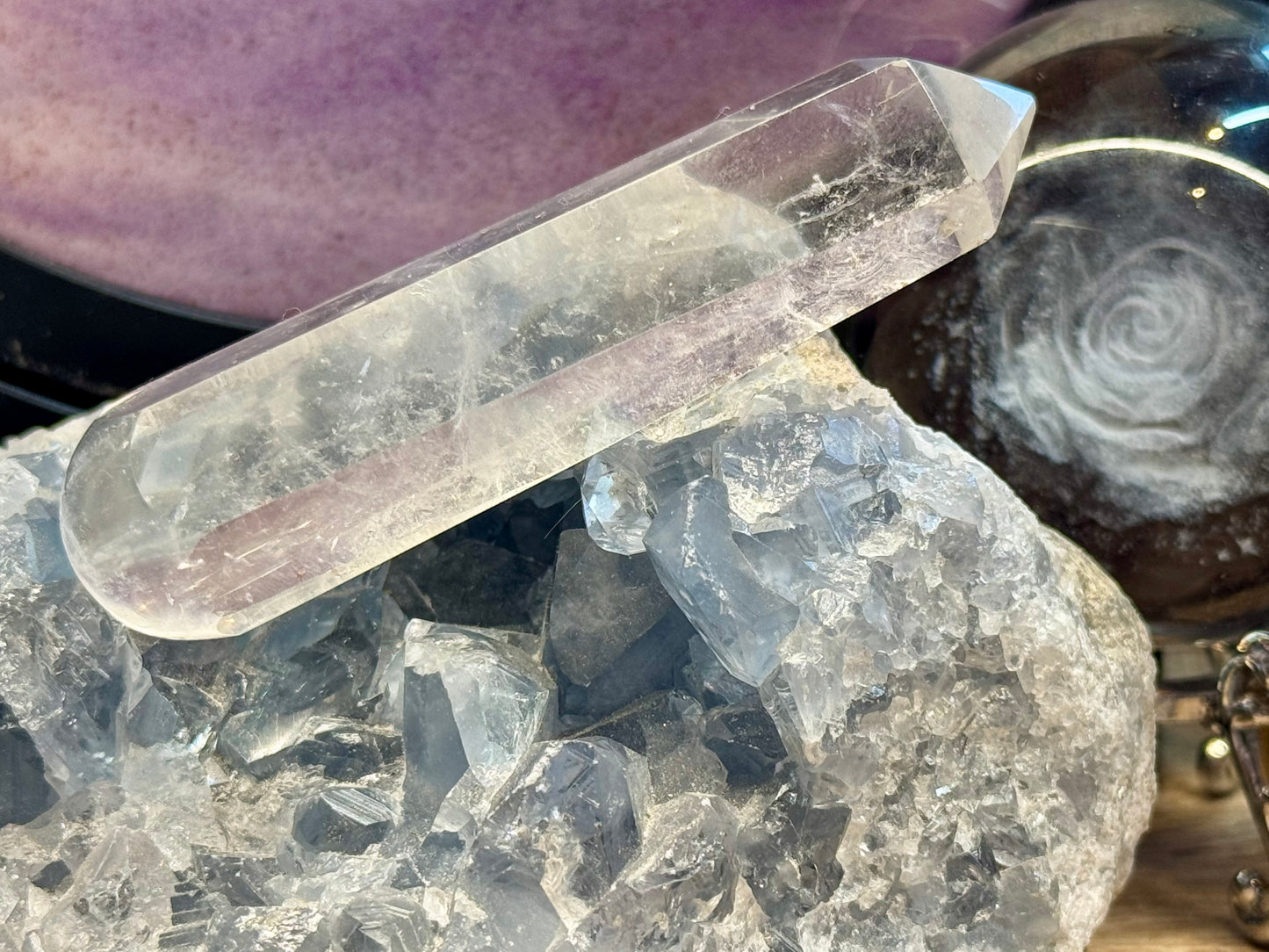 Bâton de massage en Cristal de Roche