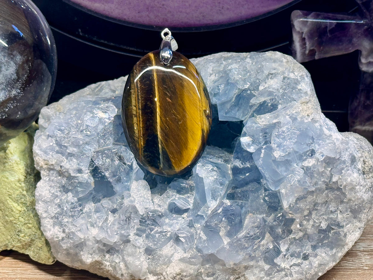 Pendentif Oeil de Tigre