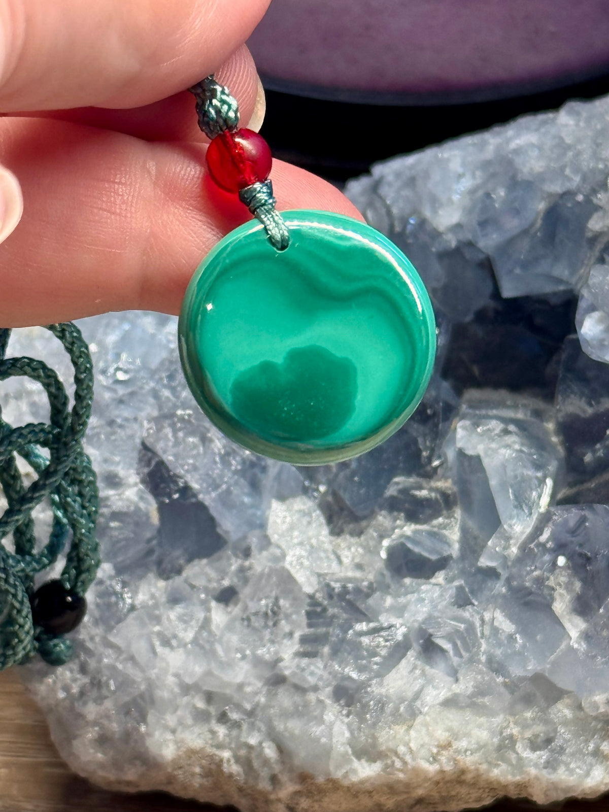 Collier ajustable Malachite 2