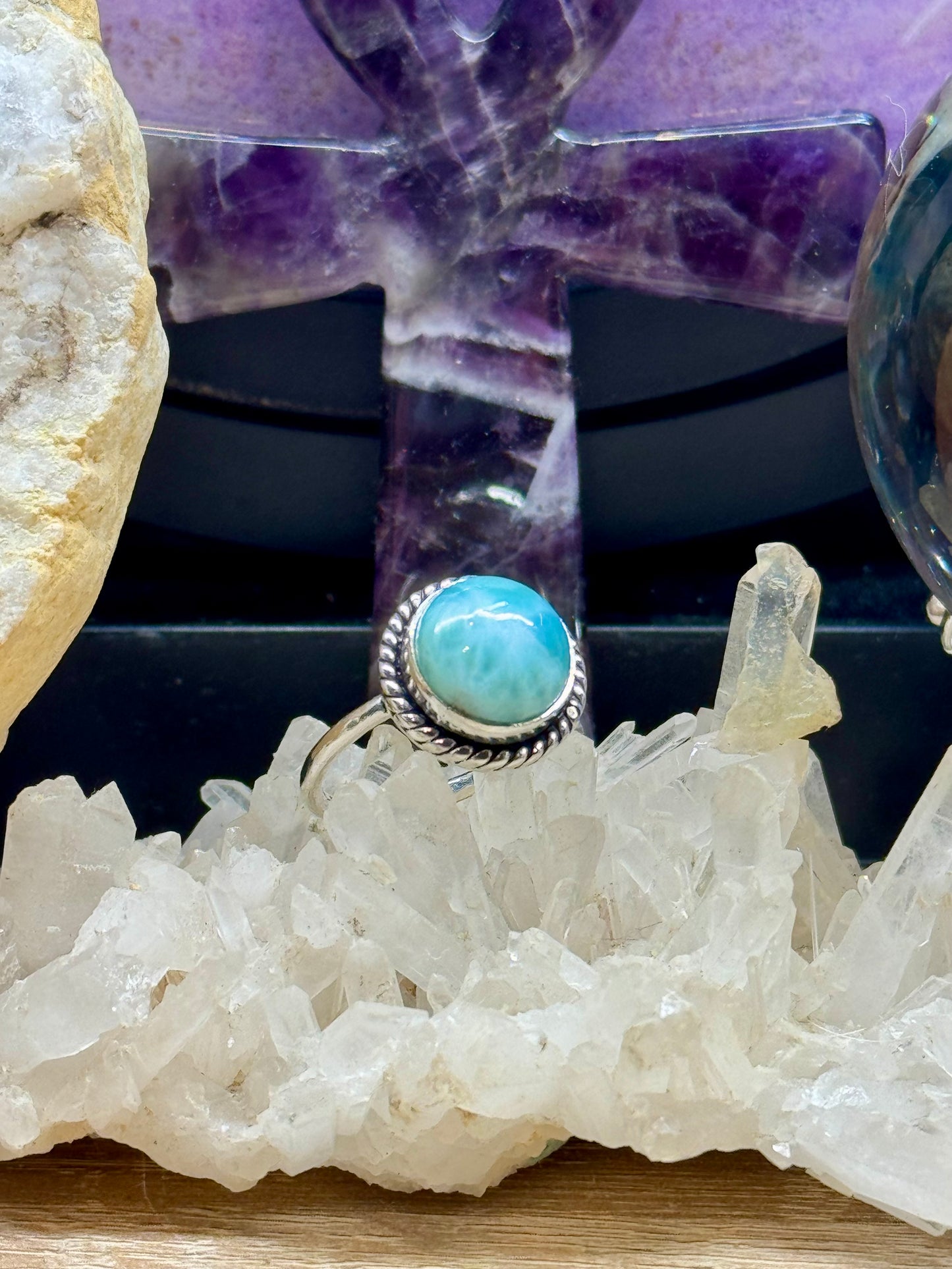 Bague Larimar en argent 925