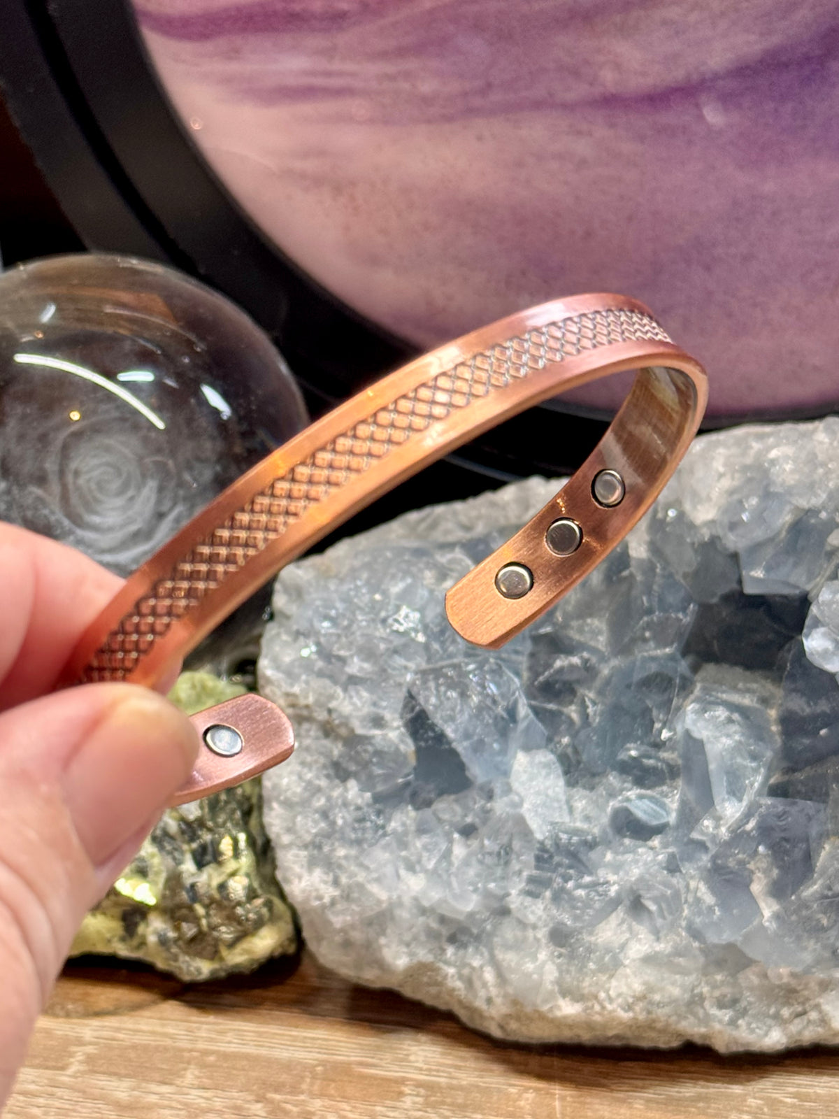 Bracelet magnétique avec aimants - E