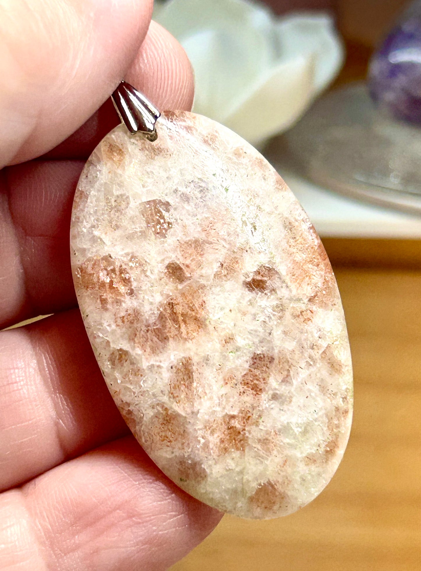 Pendentif de pierre de soleil